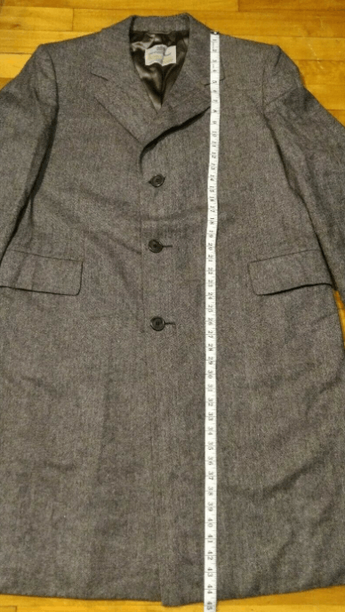 Aquascutum Pure Wool Men Coat Grey Long Lined Coat Sz 46 AQUASCUTUM Size US S / EU 44-46 / 1 - 7 Thumbnail