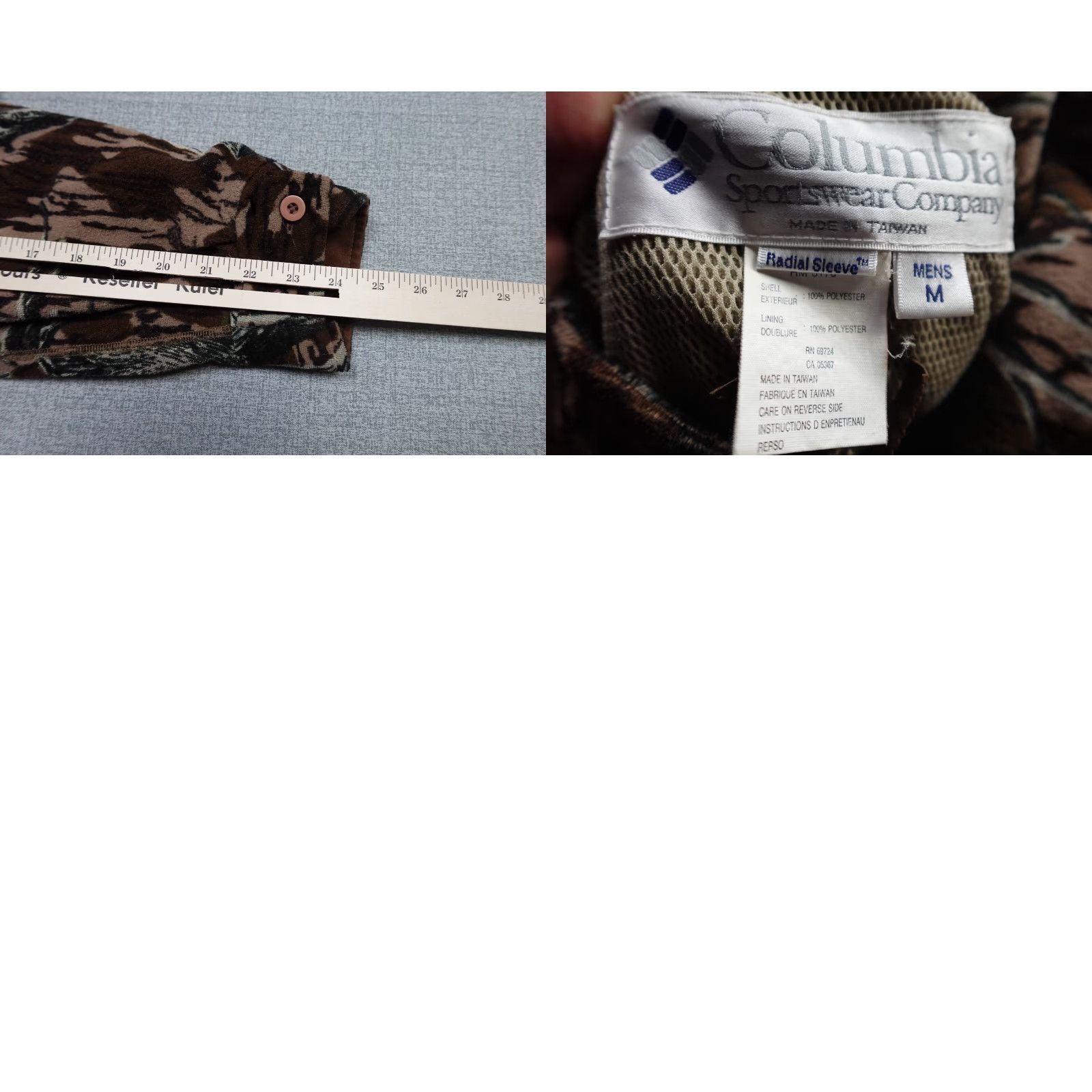 Vintage Columbia Jacket Mens M Brown Camouflage Hoodie Hooded Lightweight Overcoat Casual Retro 90s Theme Outfit Mens Size US M / EU 48-50 / 2 - 8 Thumbnail
