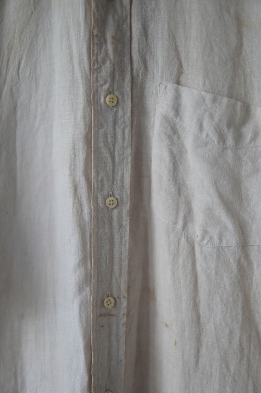 Vintage Vintage Natural Dyed Linen Short Sleeve Shirt Size US L / EU 52-54 / 3 - 6 Thumbnail