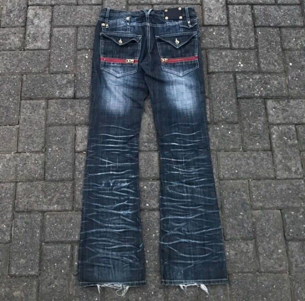 semanticdesign Semantic Design Faded Flare Denim Pants Size US 32 / EU 48 - 5 Thumbnail