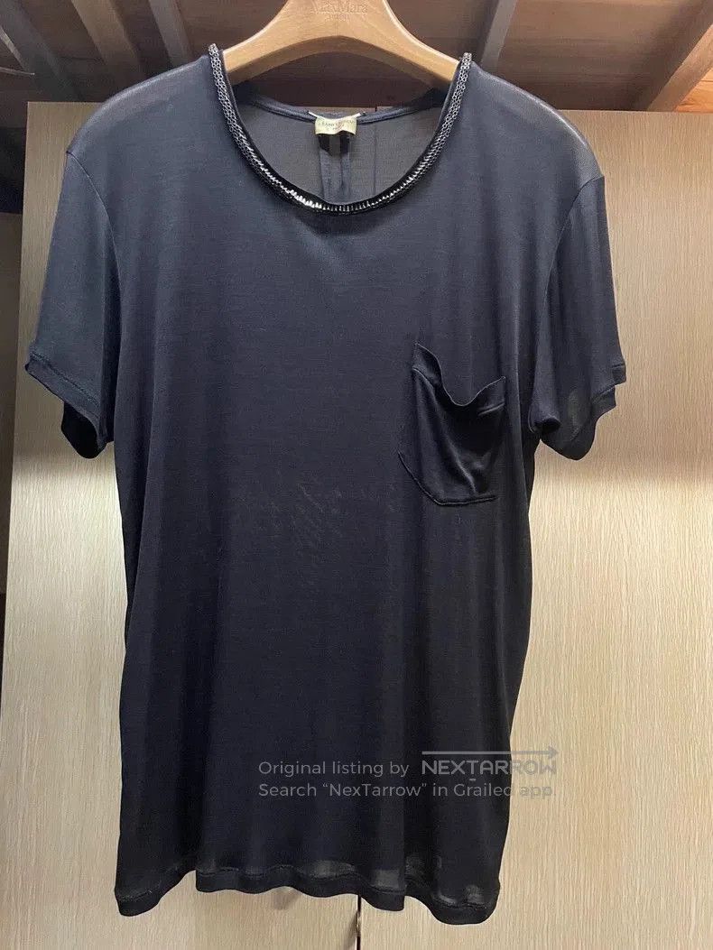 Saint Laurent Paris Saint Laurent Silk Short Sleeve Top. Size US S / EU 44-46 / 1 - 1 Thumbnail