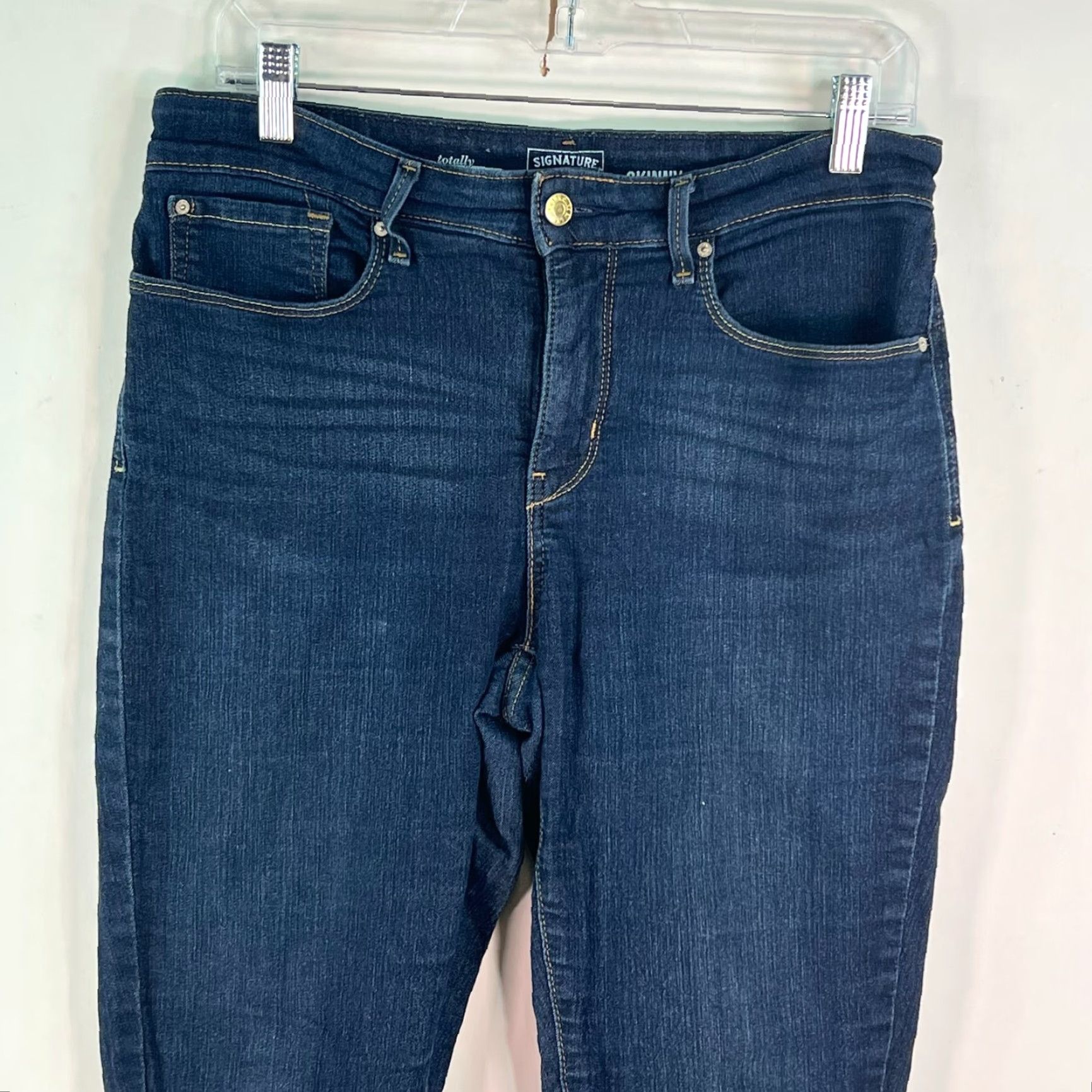 Levi's Levi's Signature Jeans Women Skinny Straight Fit Denim 30 Blue 30x27 5-Pocket Logo Belt Loops Size 30" / US 8 / IT 44 - 2 Thumbnail