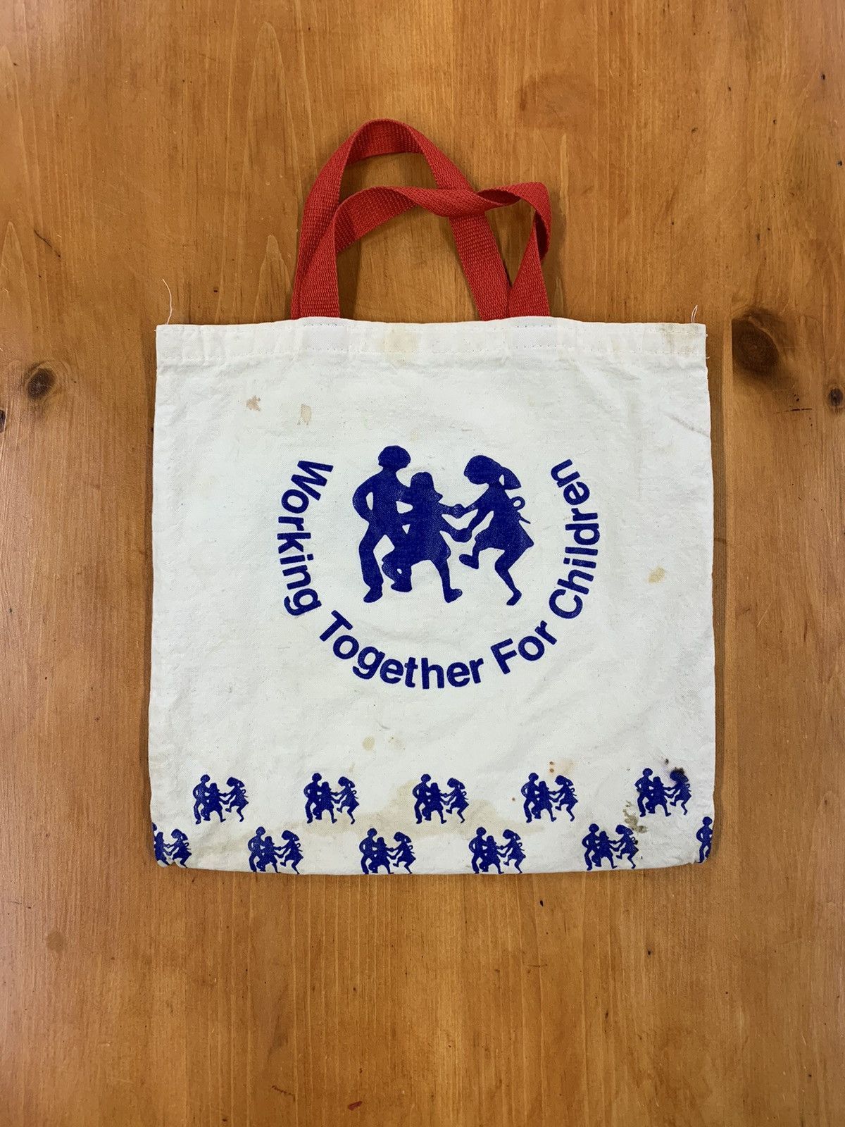 Vintage Vintage Working Together for Children Tote Size ONE SIZE - 1 Thumbnail