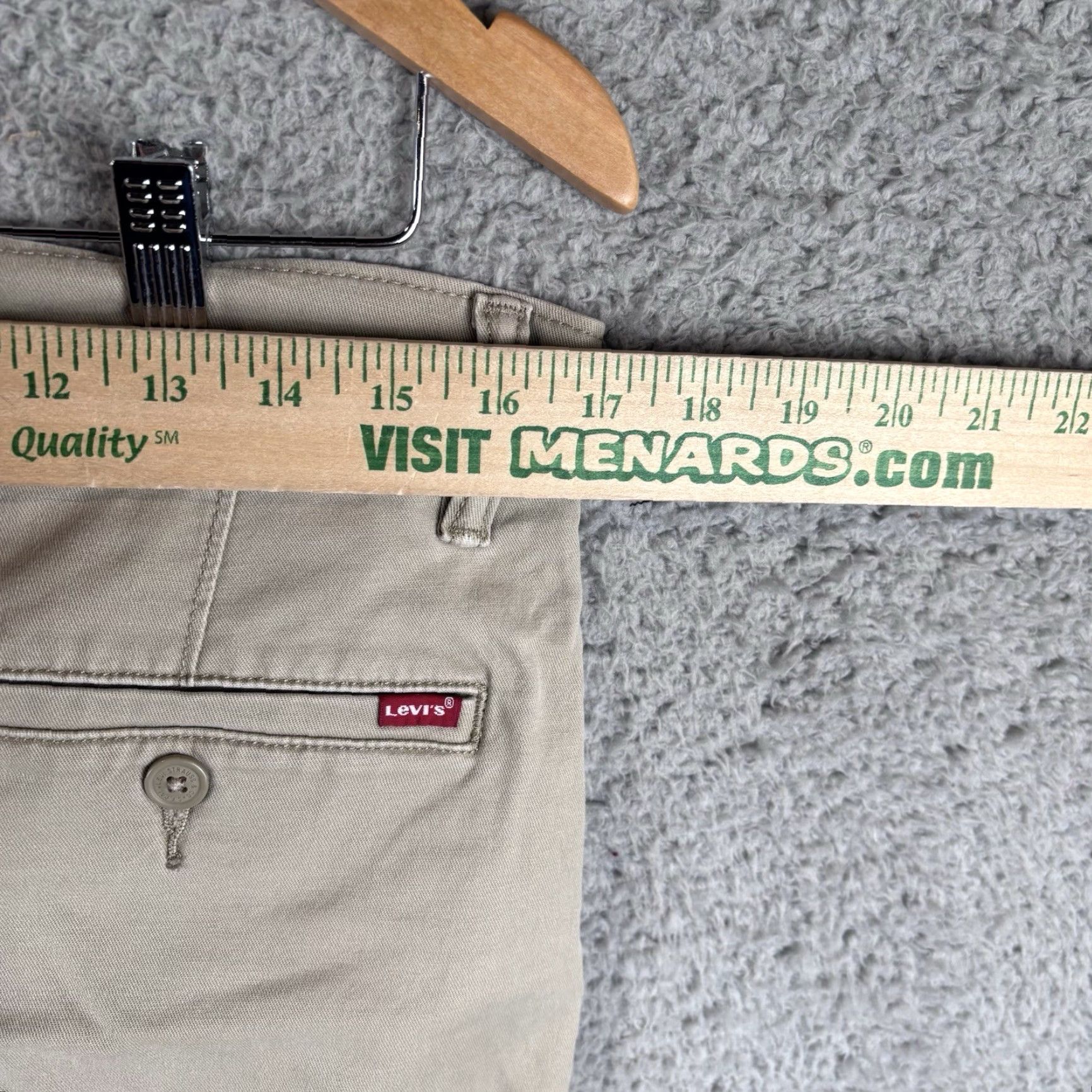 Levi's Levi's XX Chino Pants Mens 32x30 Twill Chino Flat Front Regular Stretch Tan Beige 30 in Inseam Jeans City Preppy 90s USA Logo Size US 32 / EU 48 - 4 Thumbnail