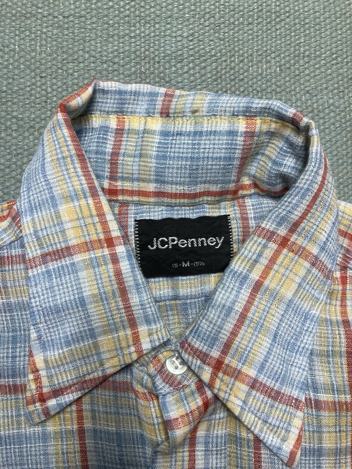 JCPenney × Vintage Vintage 70s button shirt JCPenney plaid men’s medium Size US M / EU 48-50 / 2 - 3 Thumbnail