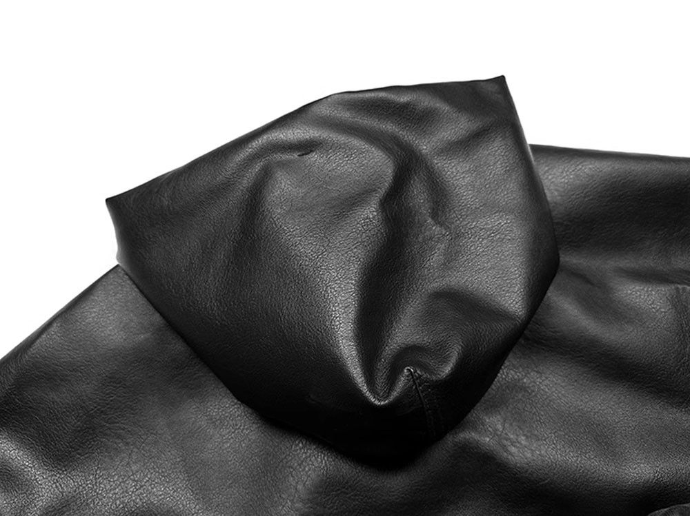 Japanese Brand × Vintage High Street Black Pu Leather Windbreaker Coat Size US XXL / EU 58 / 5 - 3 Thumbnail