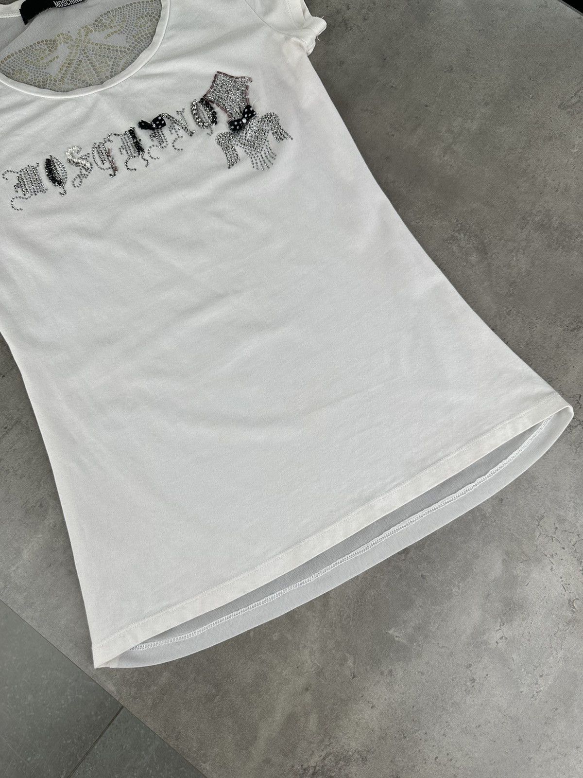 Moschino Moschino T-Shirt With Mesh Back Size S / US 4 / IT 40 - 6 Thumbnail