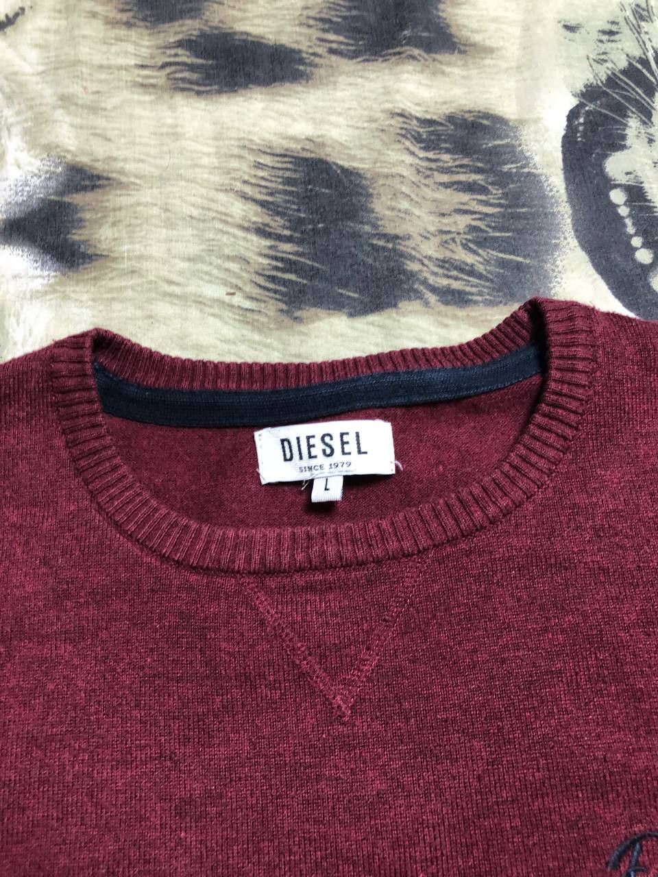 Diesel Vintage Diesel Y2K Logo Streetwear Sweater Size L Size US L / EU 52-54 / 3 - 5 Thumbnail