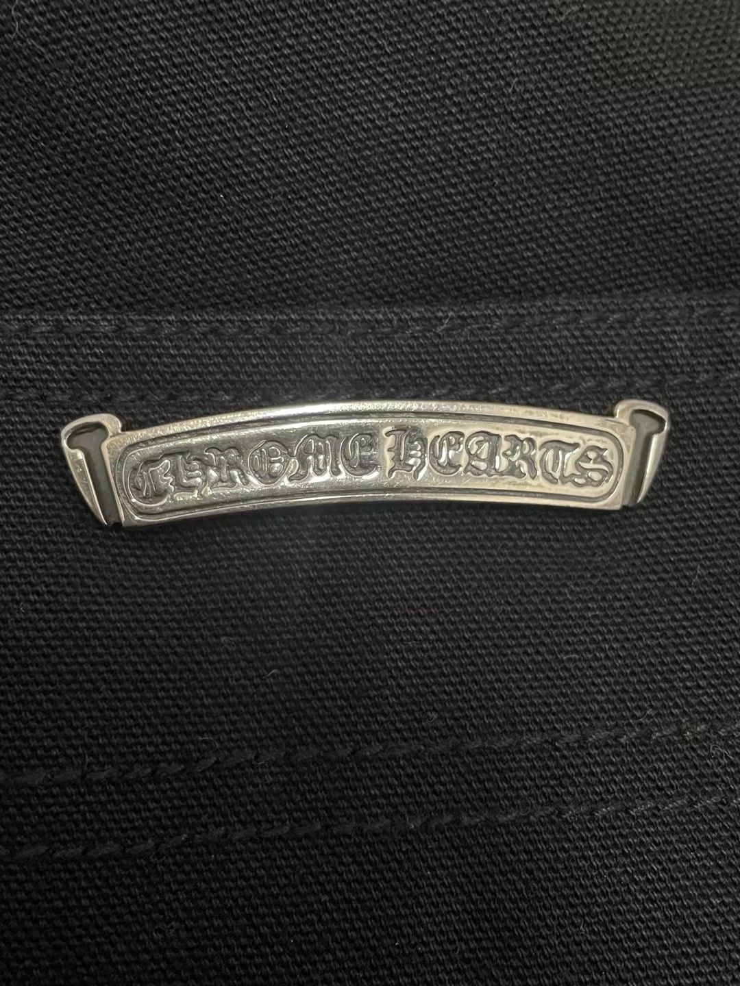 Chrome Hearts Chrome Hearts Double Knee Carpenter Black Canvas Pants Size US 33 - 6 Thumbnail