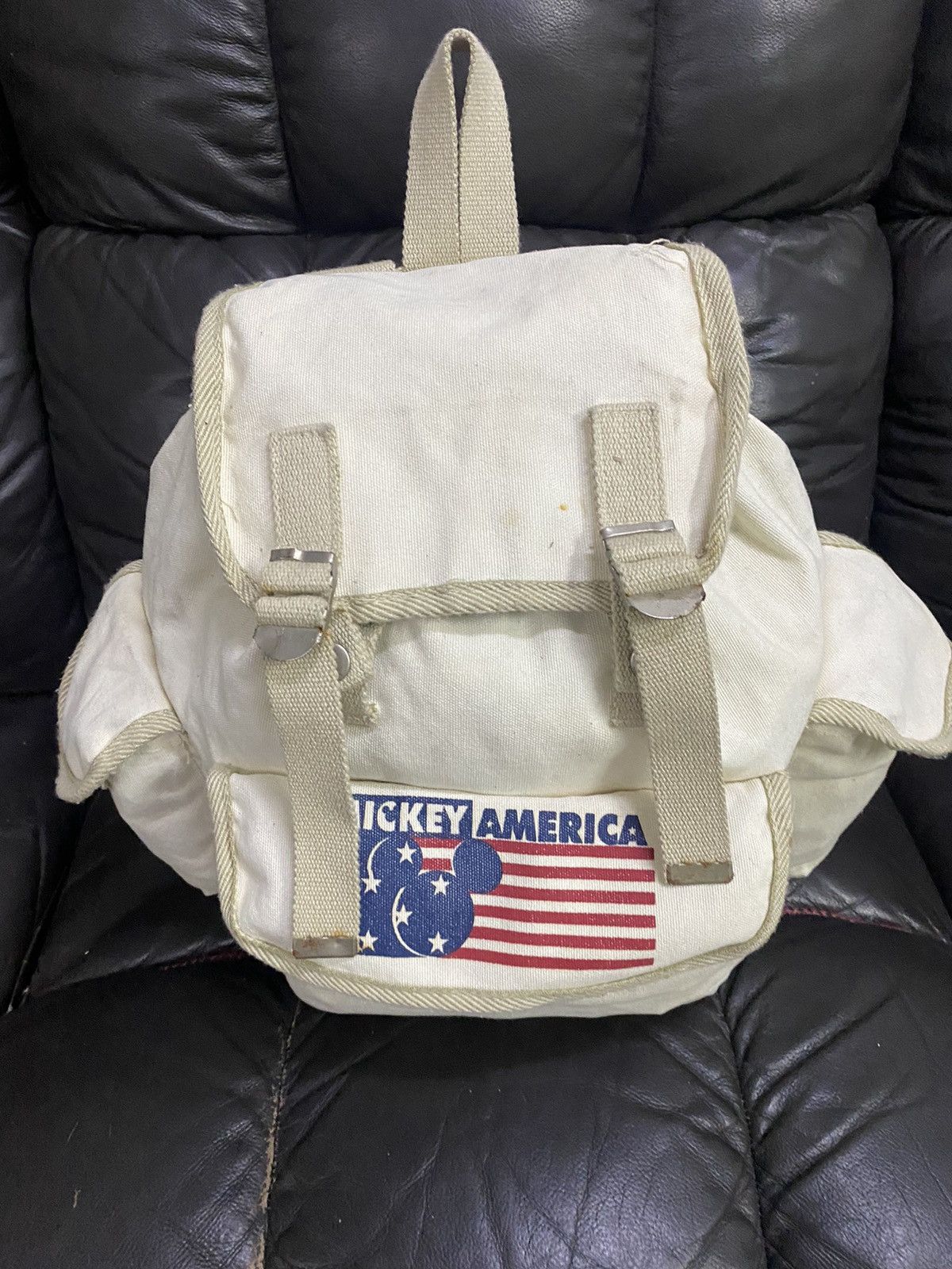 Mickey Mouse × Vintage Vintage Mickey Mouse America 90’s Disney Backpack Size ONE SIZE - 22 Thumbnail