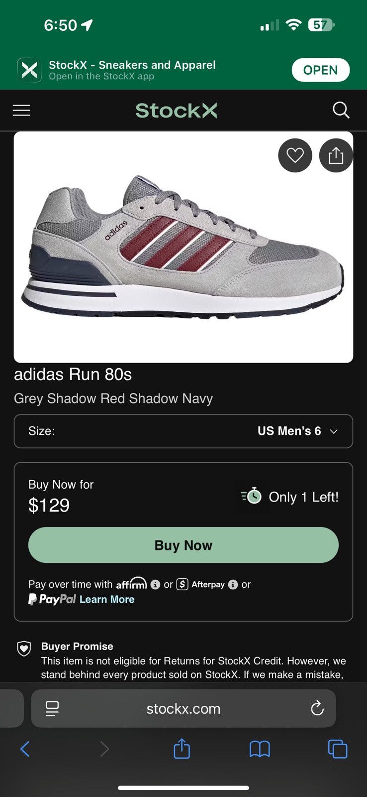 Adidas Adidas Run 80s Size US 10.5 / EU 43-44 - 6 Thumbnail