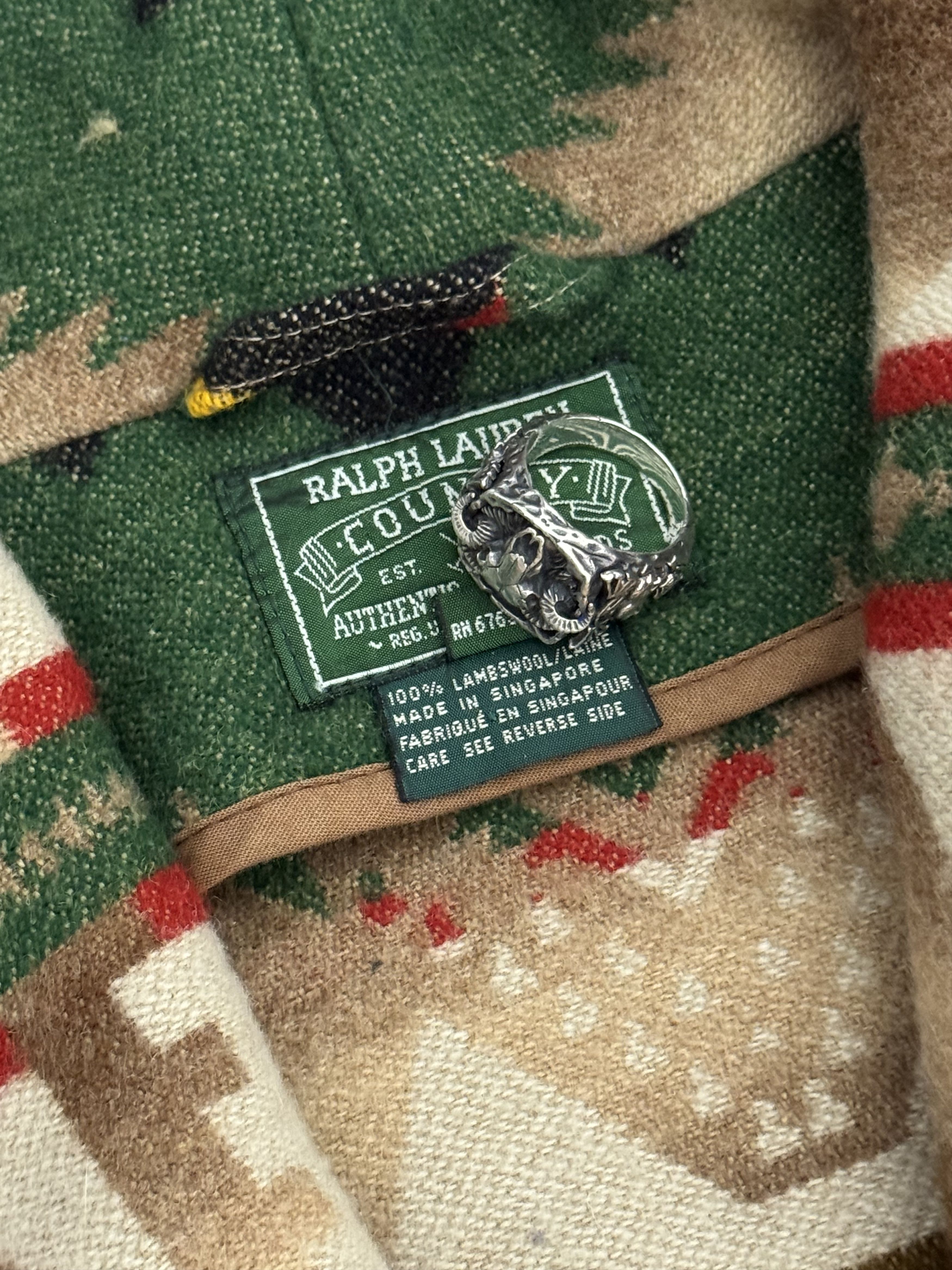 Polo Ralph Lauren Polo Country Aztec Robe Wool Blanket Coat Vintage Western Size US M / EU 48-50 / 2 - 9 Thumbnail
