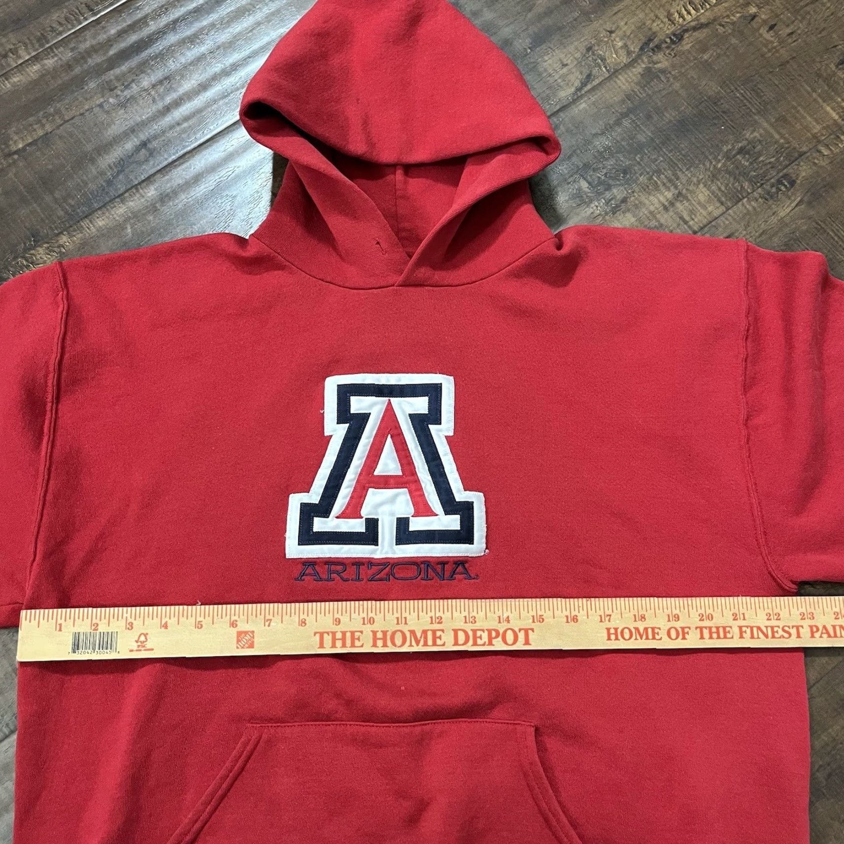 Russell Athletic VINTAGE Russell Athletic Hoodie Mens Large College Sweatshirt Arizona Wildcats Long Sleeve Red Size US L / EU 52-54 / 3 - 6 Thumbnail