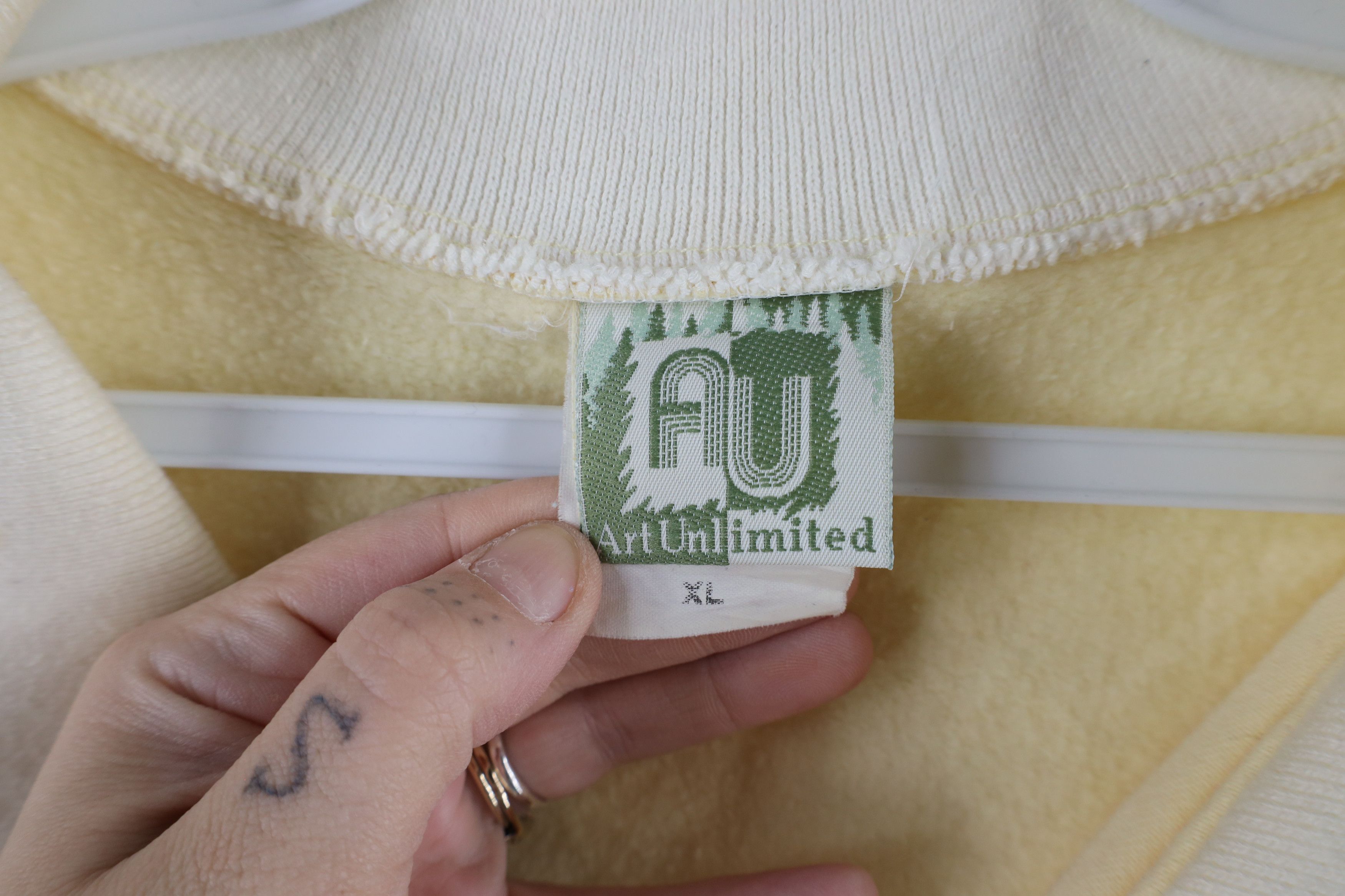 Vintage Vintage 90s Art Unlimited Cat Nature Collared Sweatshirt Size XL / US 12-14 / IT 48-50 - 8 Thumbnail