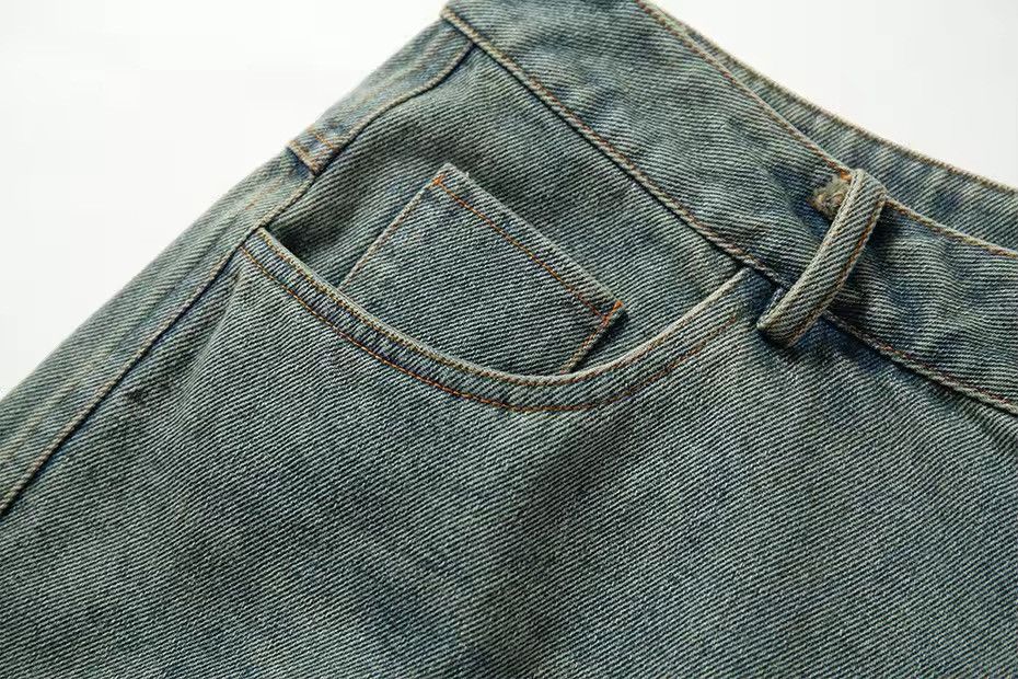 Designer × Vintage Patchwork Streetwear Washed Retro Loose Hip Hop Shorts Size US 32 / EU 48 - 8 Thumbnail
