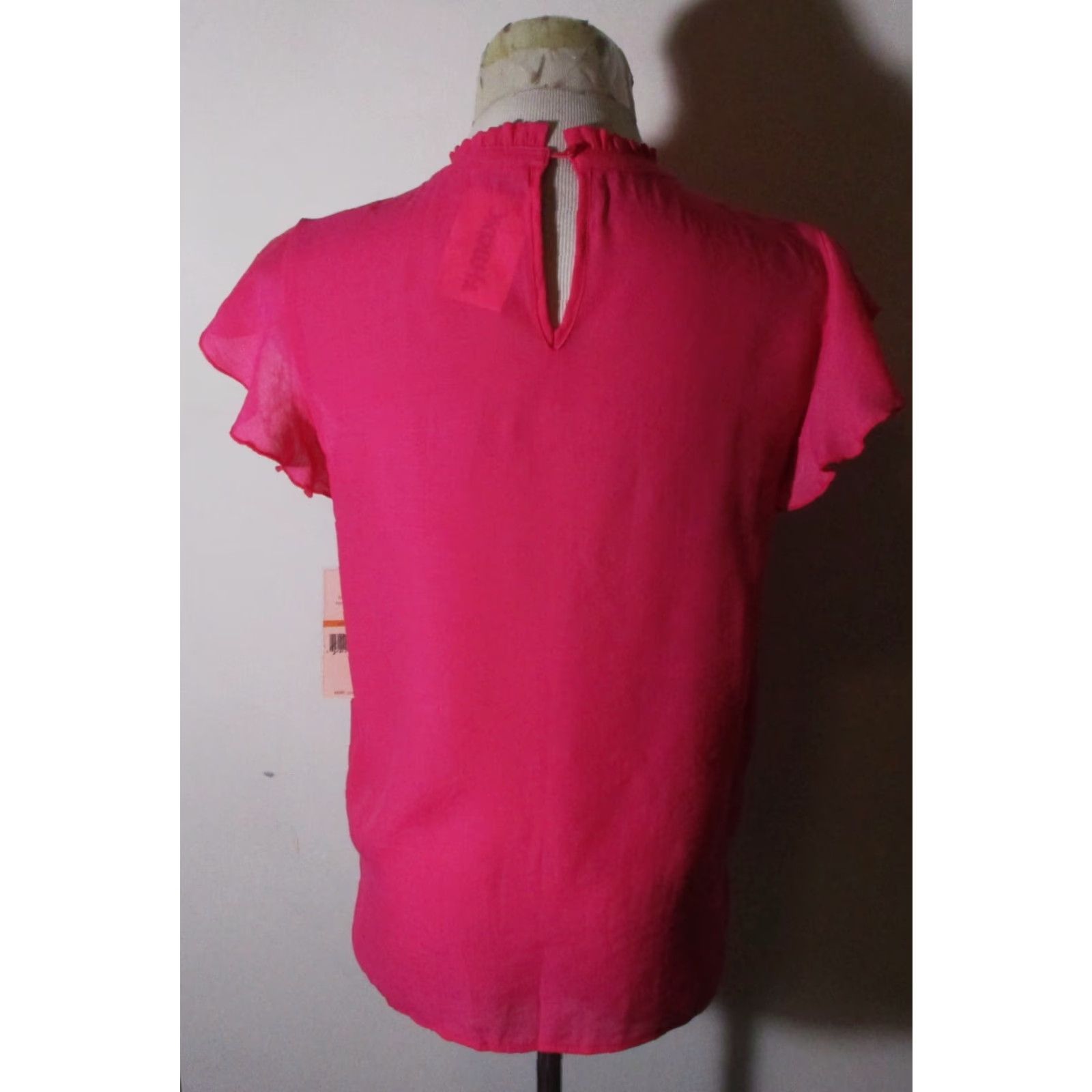Nanette Lepore NANETTE LEPORE Pink Rayon Cap Sleeve Top S NWT Vintage No Size S / US 4 / IT 40 - 5 Thumbnail