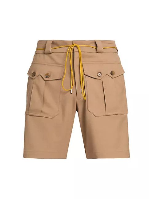 image of Rhude Os11X0124 Cerano Safari Shorts In Khaki, Men's (Size 32)