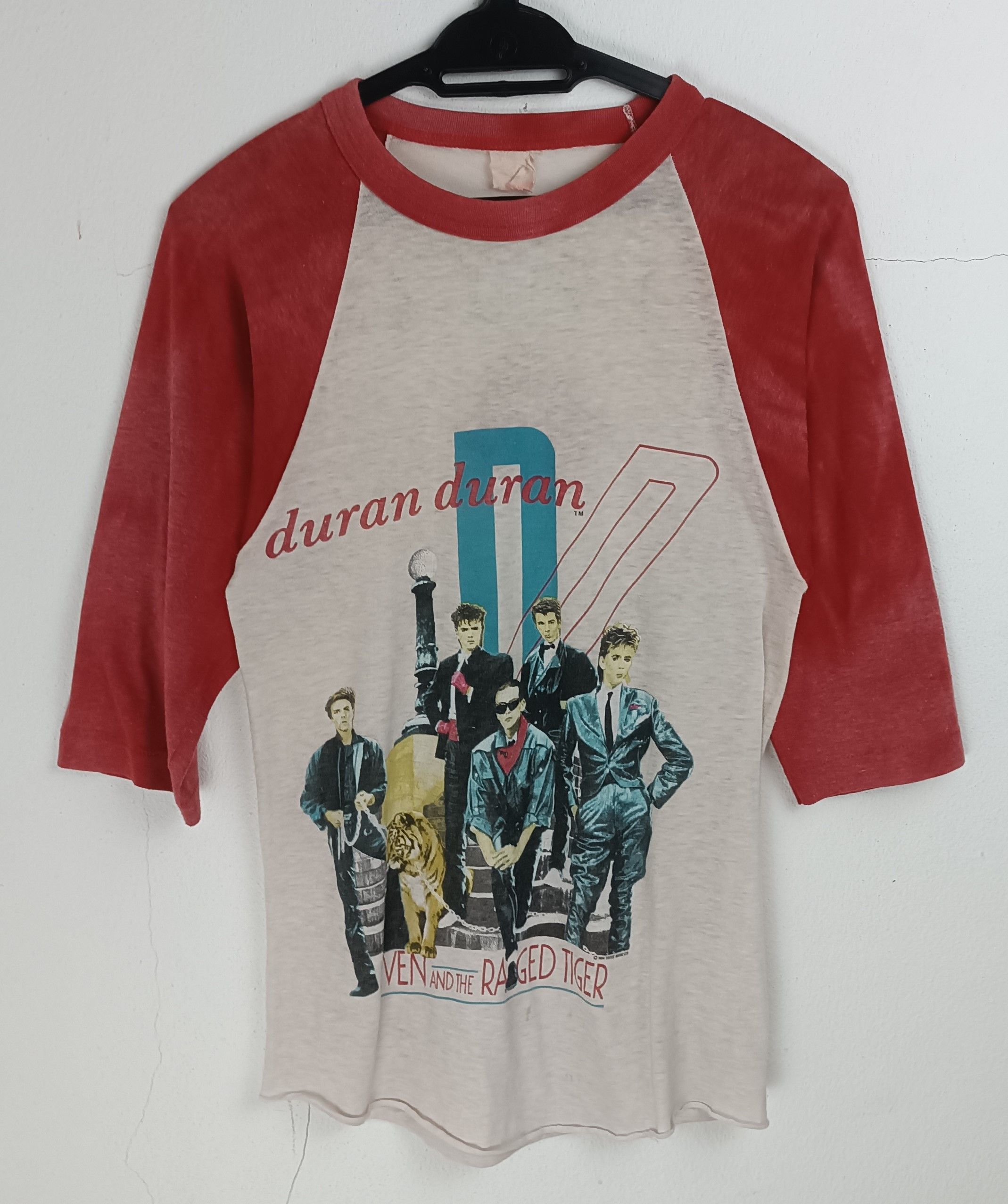 Vintage VINTAGE '84 DURAN DURAN 7 RAGED TIGER FADED 3Q TEE VERY RARE Size US S / EU 44-46 / 1 - 3 Thumbnail