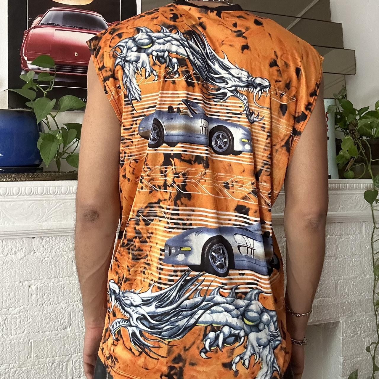 Vintage VINTAGE Y2K No Boundaries Orange Racing Tank - 2XL Size US XXL / EU 58 / 5 - 4 Thumbnail