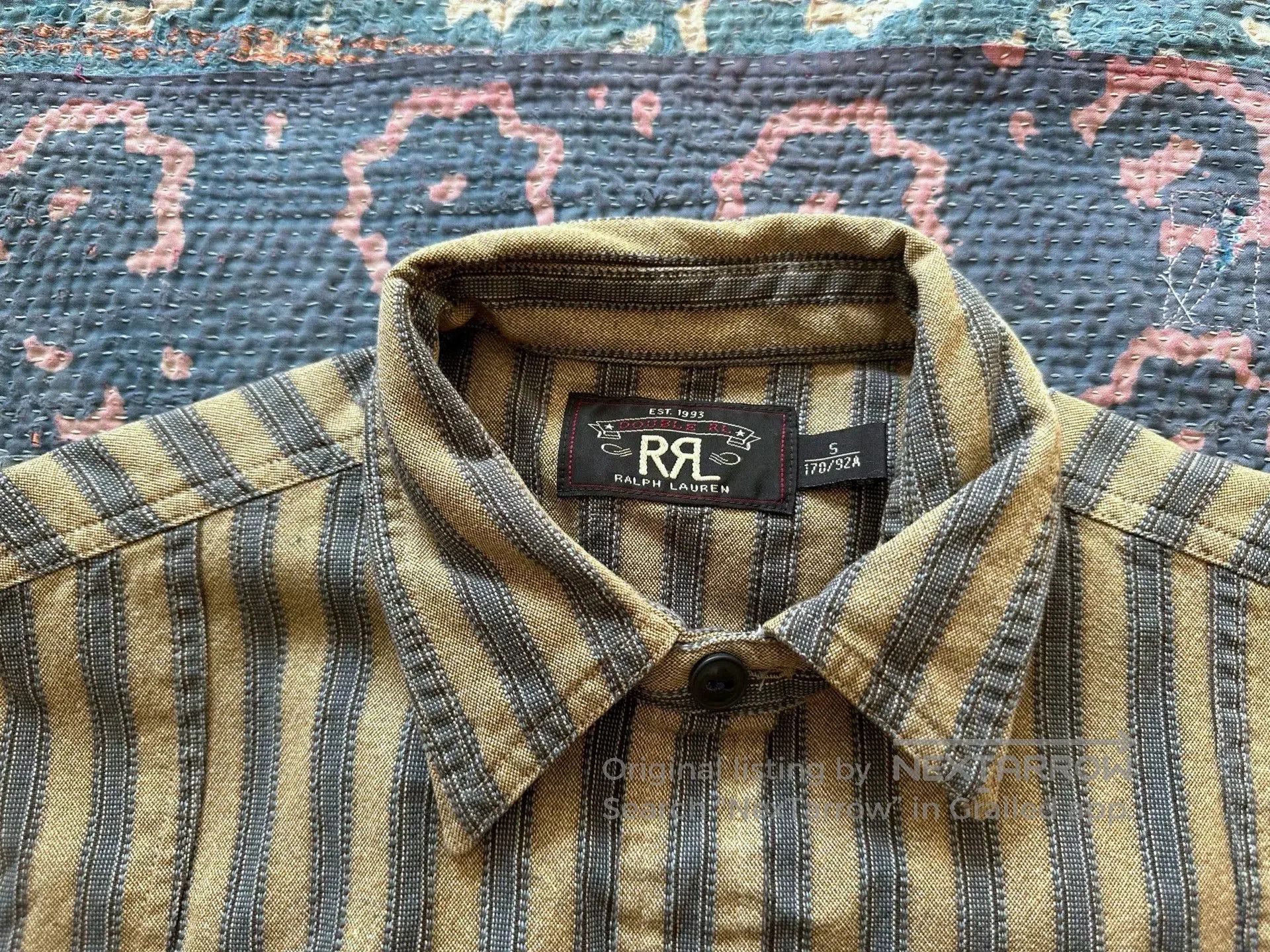 RRL Ralph Lauren rrl striped long sleeve shirt. Size US S / EU 44-46 / 1 - 2 Thumbnail