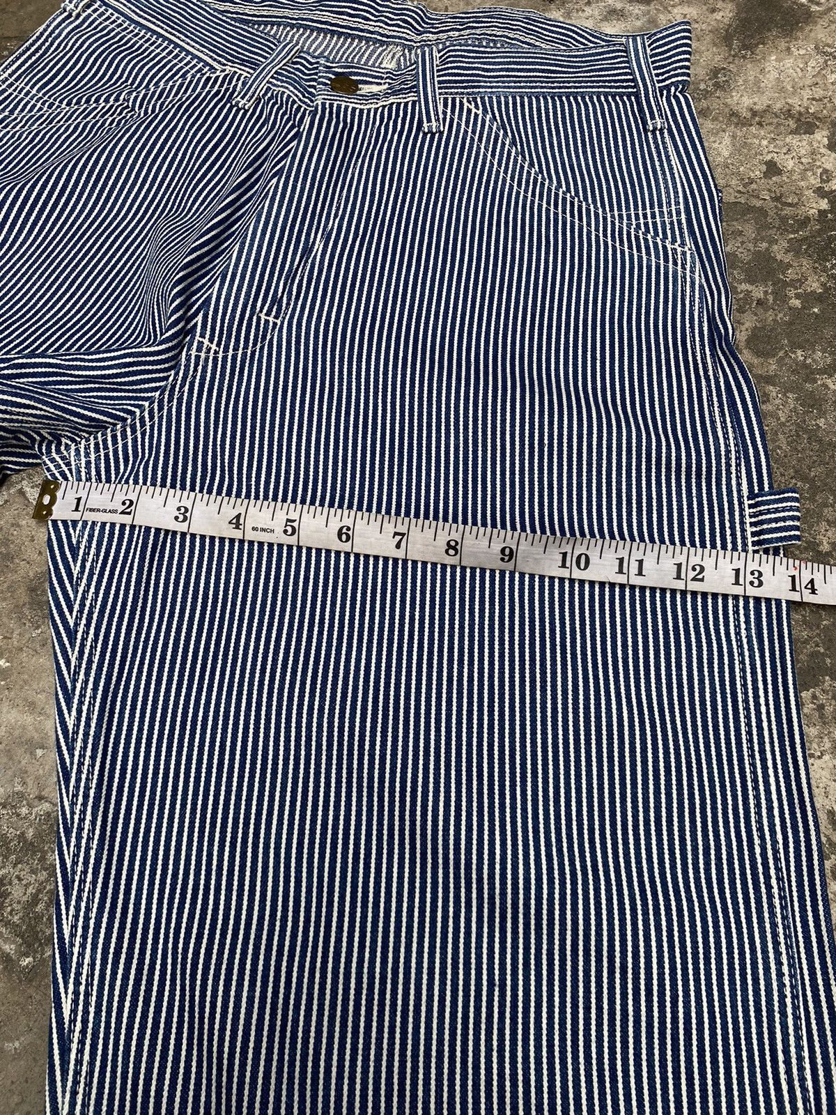 Lee Baggy Lee Hickory Stripe Carpenter Pants Size US 31 - 9 Thumbnail