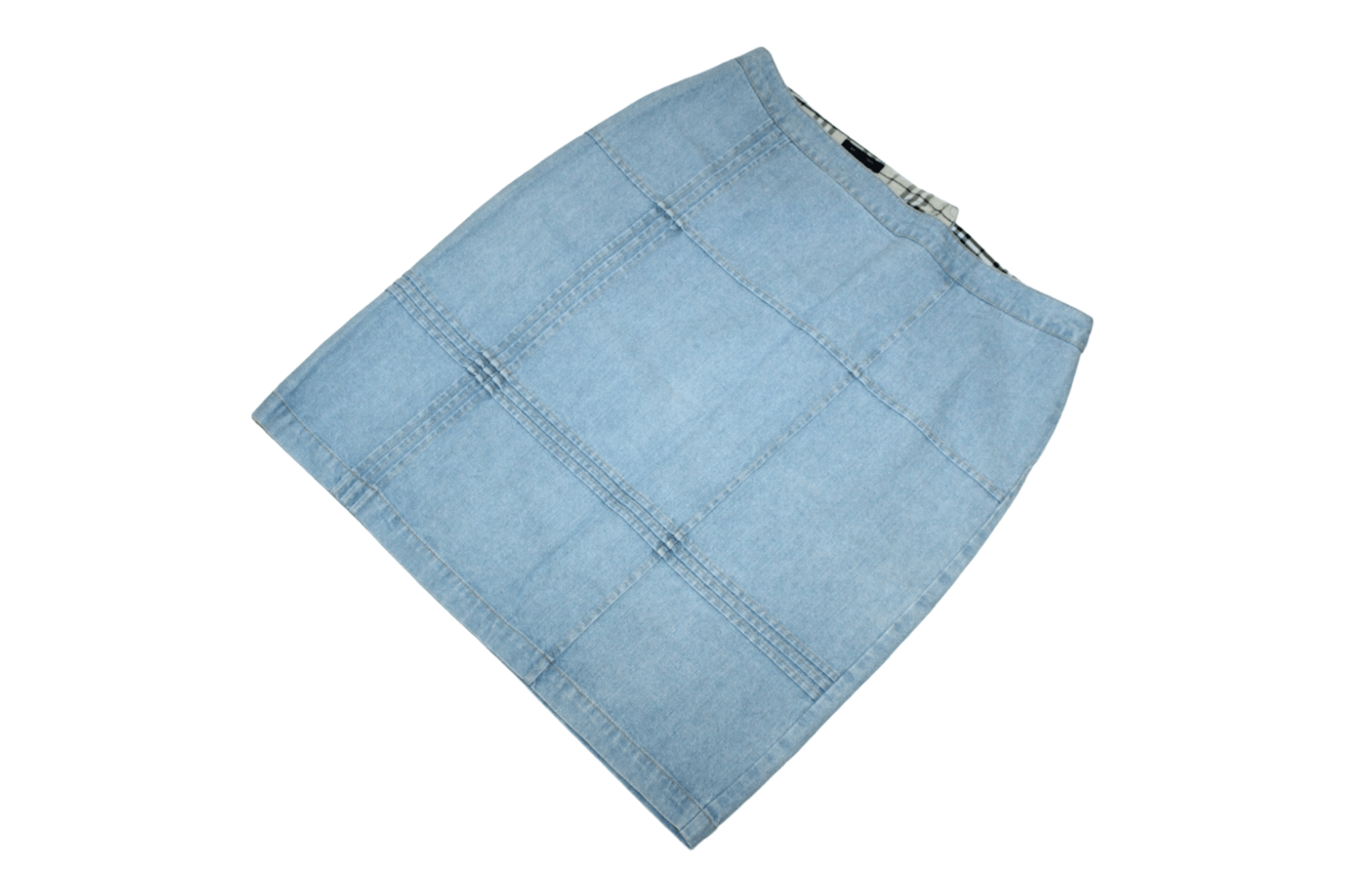 Burberry 💥Burberry London Blue Wash Denim Block Skirt Size 34" / US 12 / IT 48 - 11 Thumbnail
