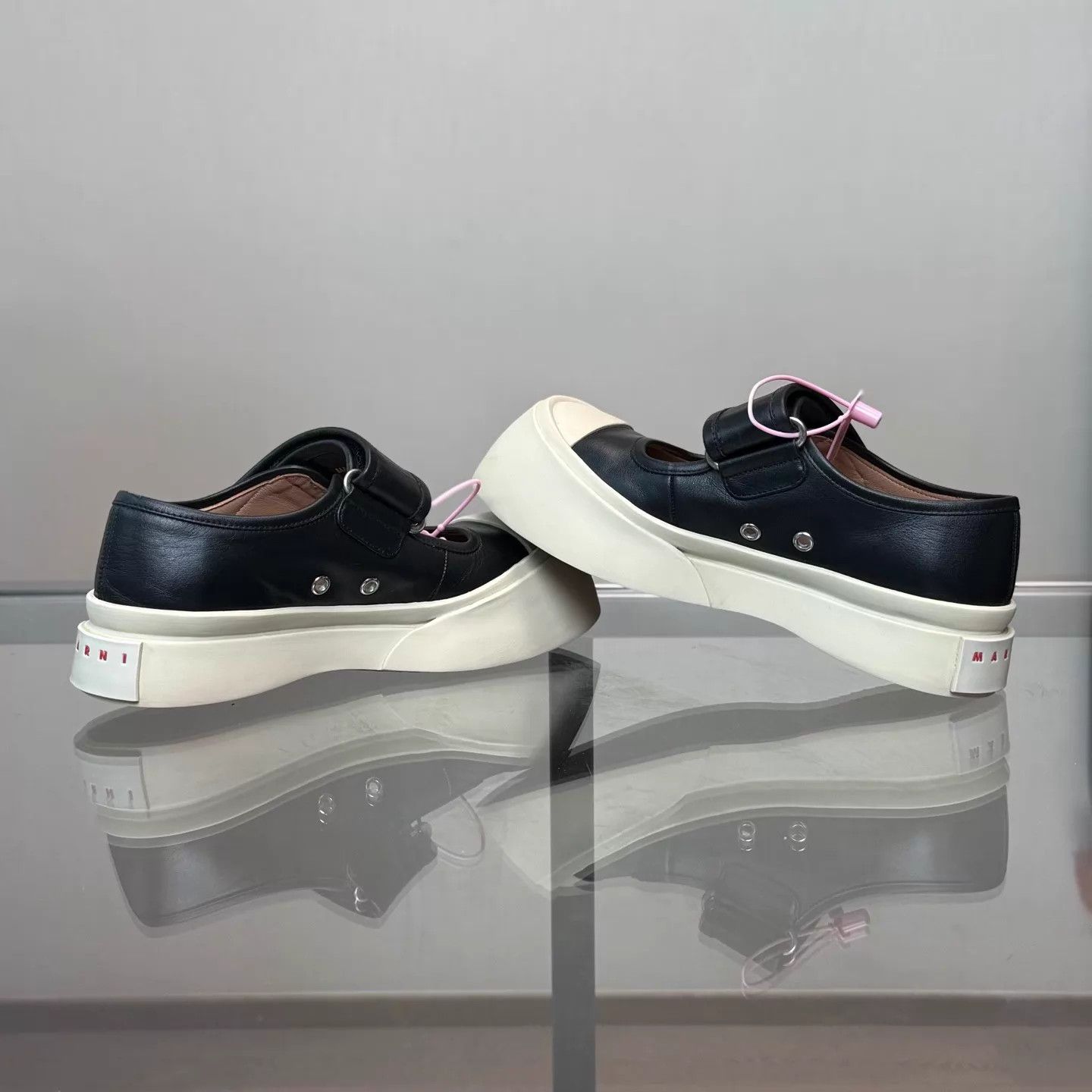 Marni MARNI PABLO NAPPA Velcro Mary Janes EUR 36 Size US 5.5 / IT 35.5 - 6 Thumbnail