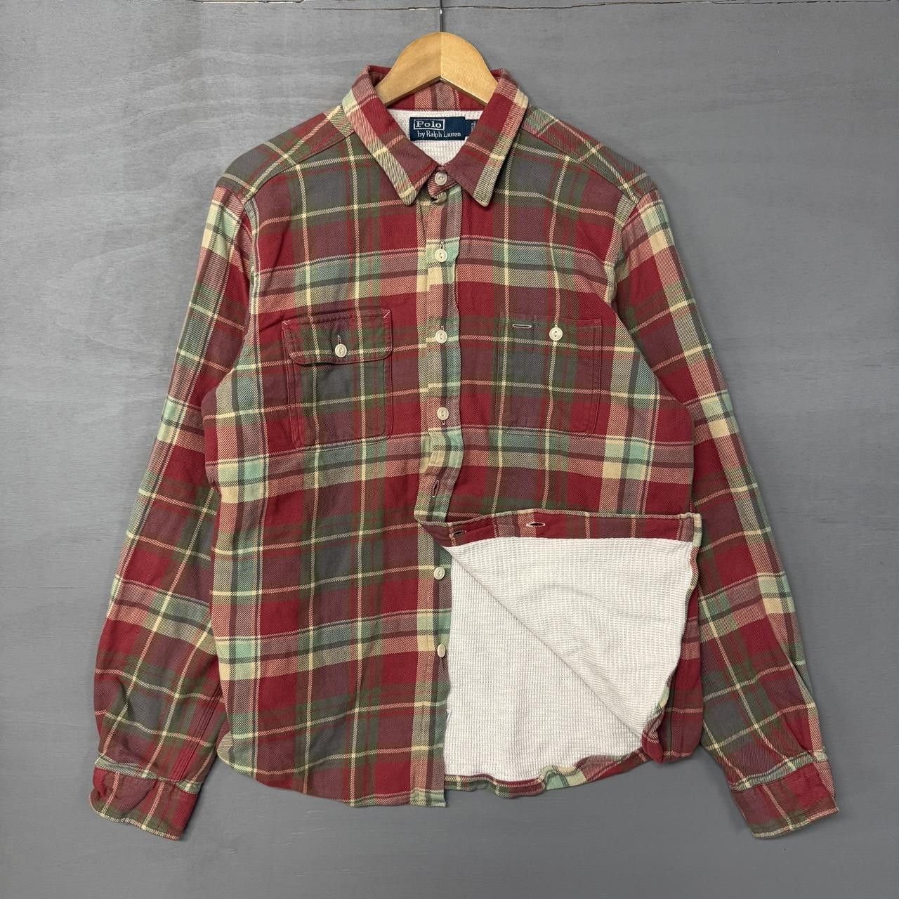 Polo Ralph Lauren Polo Ralph Lauren Thermal Lined Flannel Collared Shirt Large Size US L / EU 52-54 / 3 - 1 Thumbnail