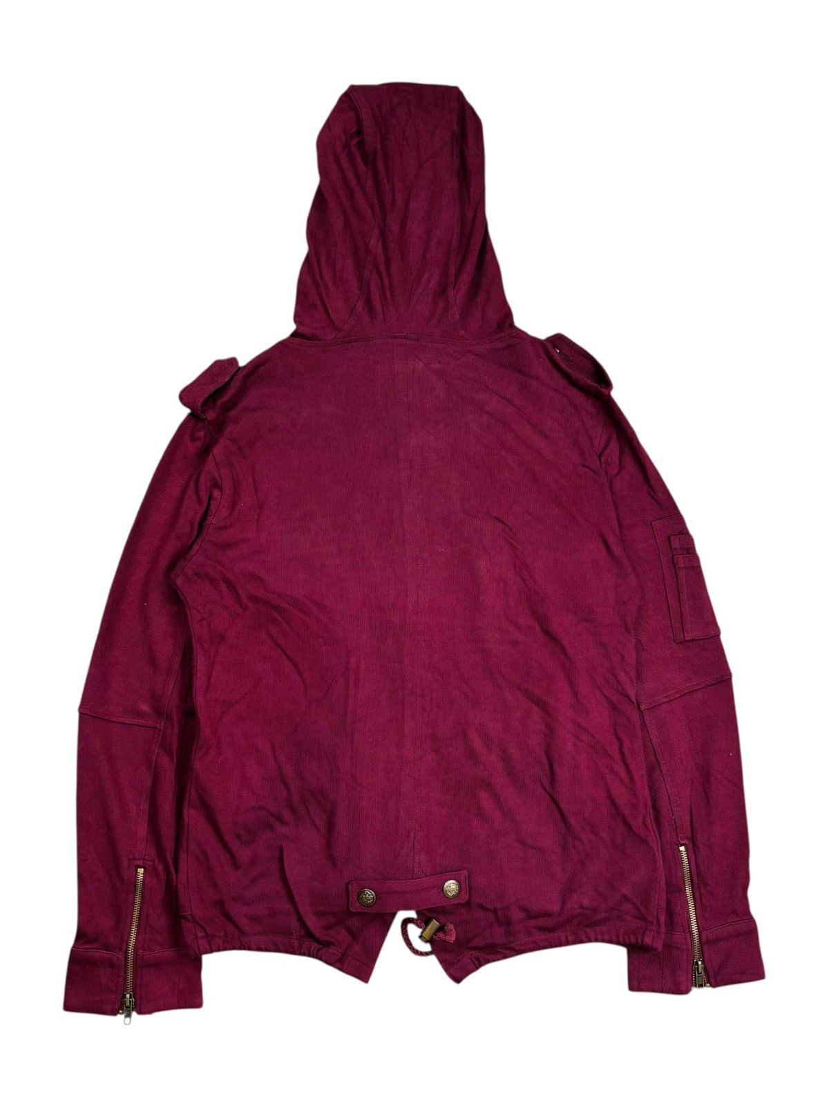 Tornado Mart 2000s Normanbros - Red Wine Apocalypse Army Jacket Size US M / EU 48-50 / 2 - 3 Thumbnail
