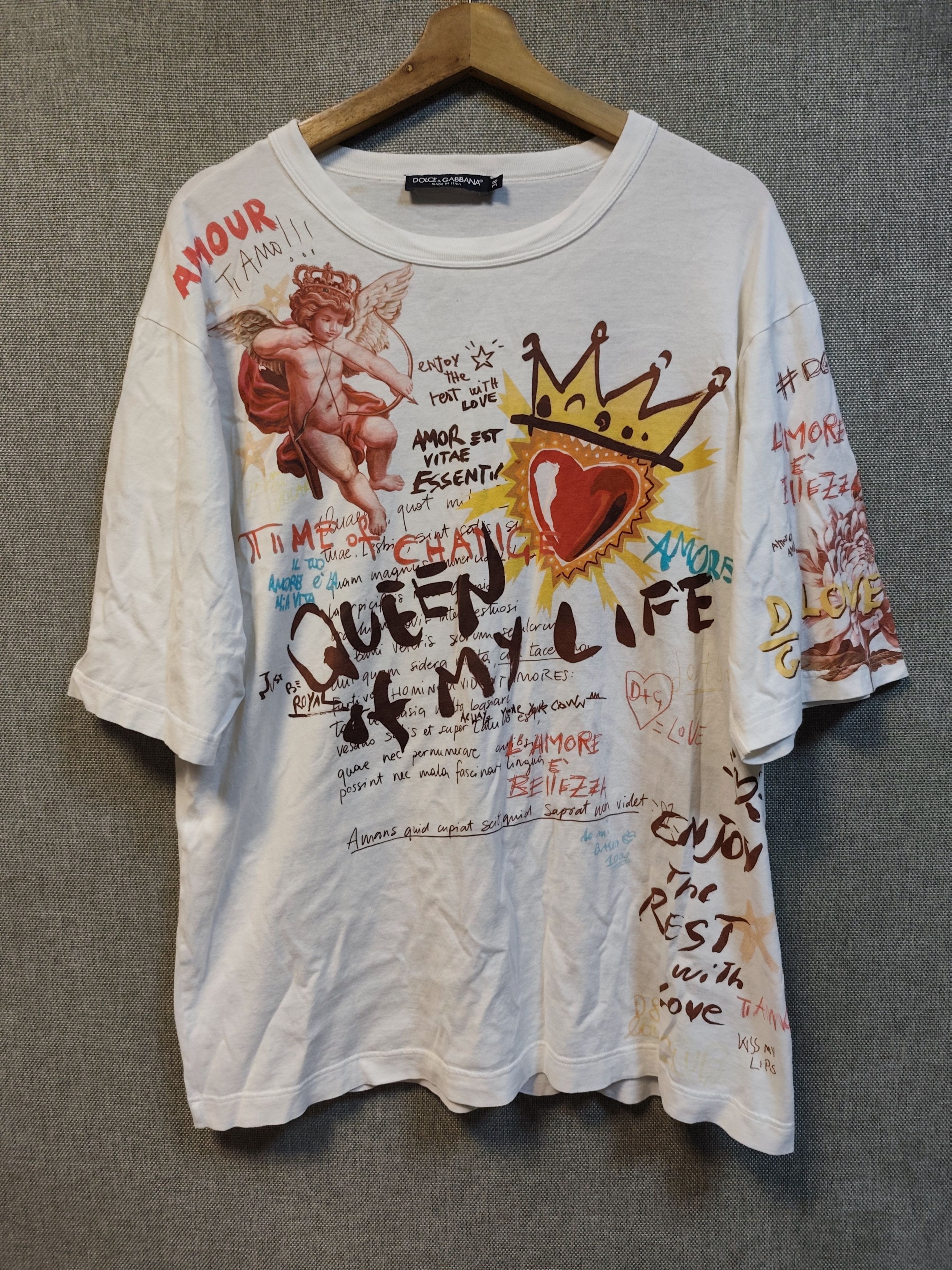 Dolce & Gabbana Dolce And Gabbana Queen Of My Life Tee Size US L / EU 52-54 / 3 - 1 Thumbnail