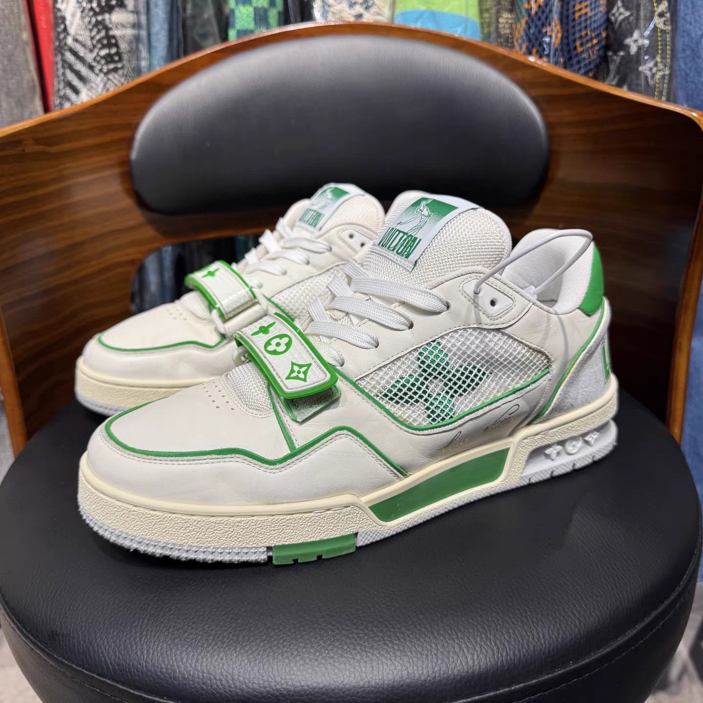 Louis Vuitton Louis Vuitton LV Trainer Velcro Strap Sneakers K15 Size US 6.5 / IT 36.5 - 1 Thumbnail