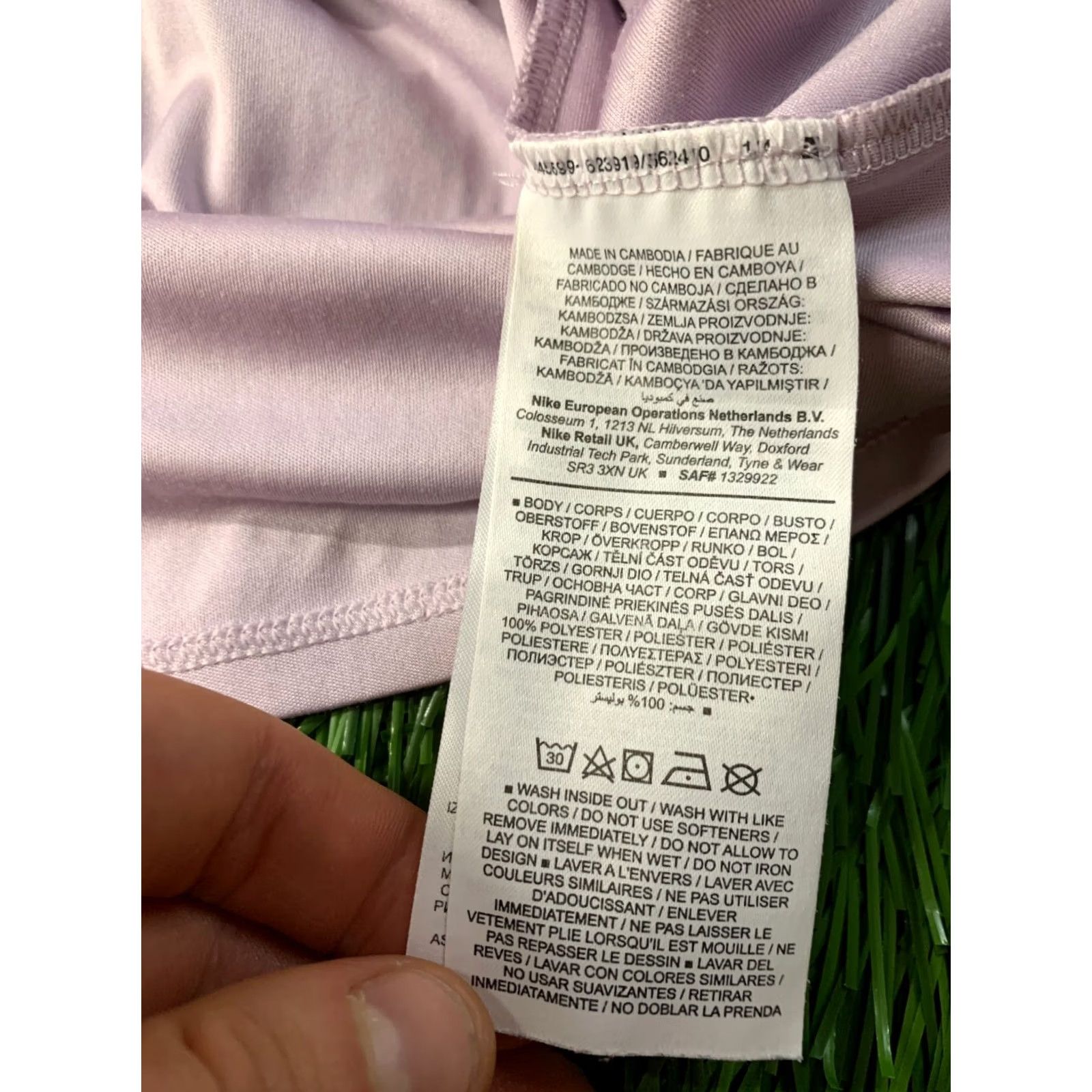 Nike Nike Dri-FIT Sport Shirt Jersey Purple Women Training Running Size XS 2021 Size XS / US 0-2 / IT 36-38 - 5 Thumbnail