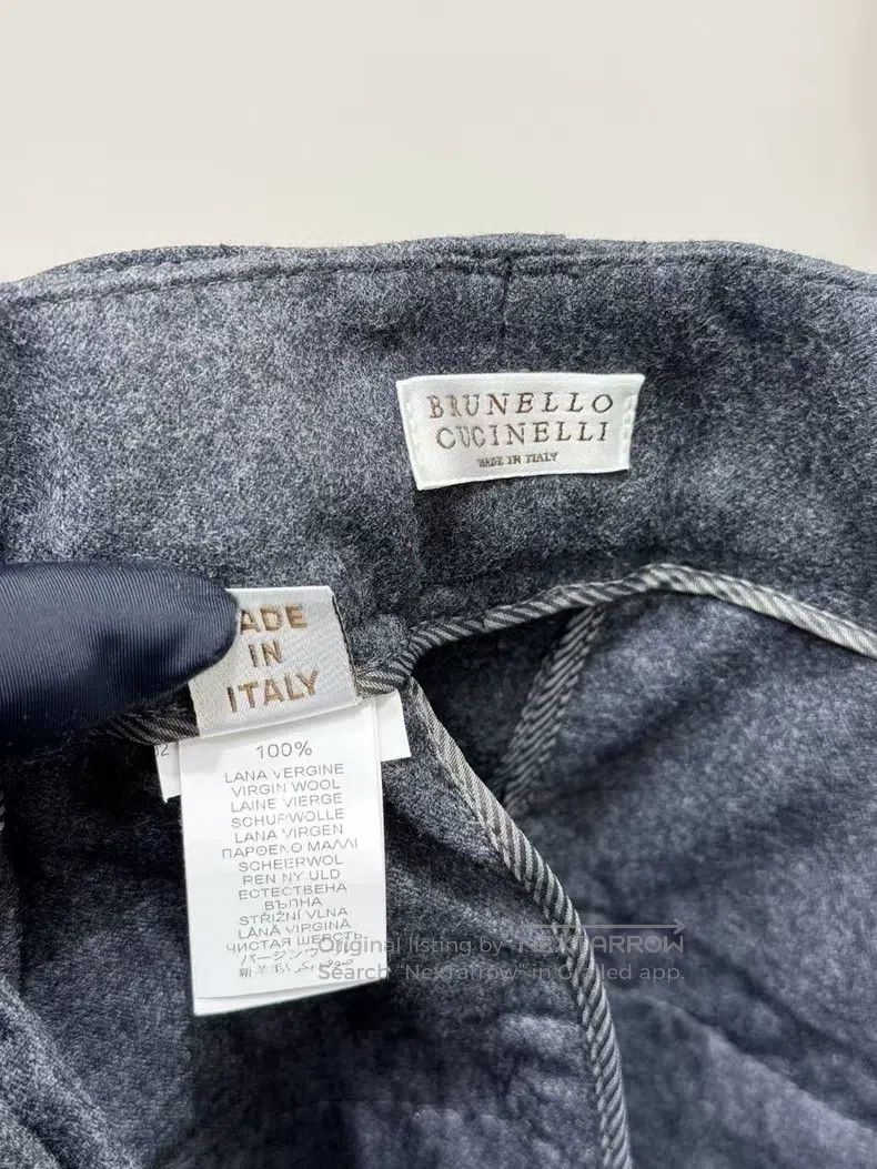 Brunello Cucinelli Brunello Cucinelli Black Beaded Button Wool Trousers Size 25" / US 0 / IT 36 - 5 Thumbnail