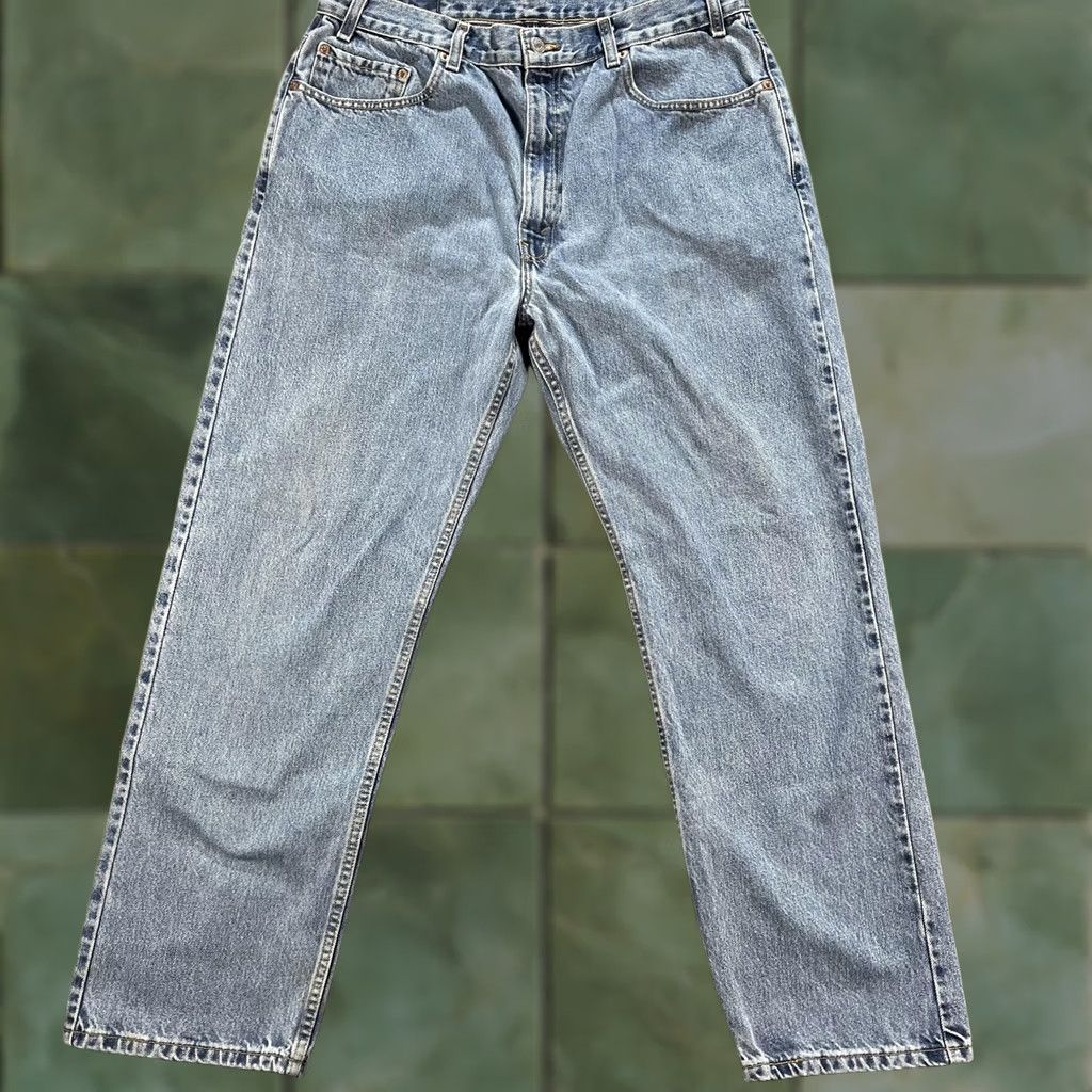 Levi's VINTAGE Levis 505 Jeans Mens 38x30 Blue Regular Fit Straight Leg Denim Pants Classic Size US 38 / EU 54 - 1 Thumbnail