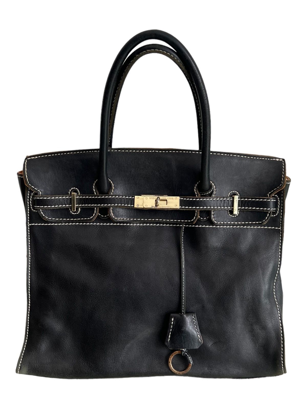 Good Design Shop Comme des Garcons Birkin Bag D'Or Accessories De Mademoiselle Leather Black Size ONE SIZE - 3 Thumbnail