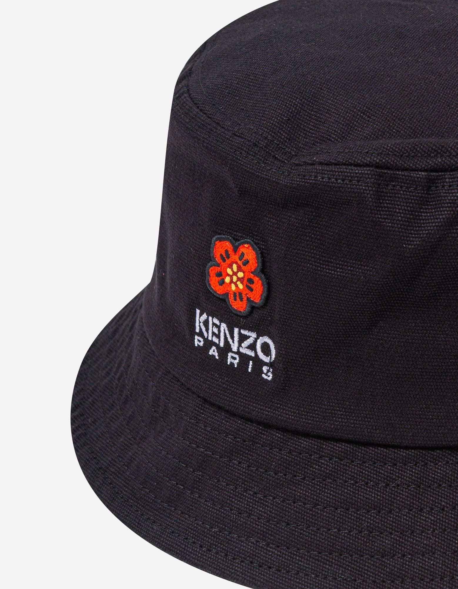 Kenzo Black 'Boke Flower' Crest Bucket Hat SIZE S Size 30 - 4 Thumbnail