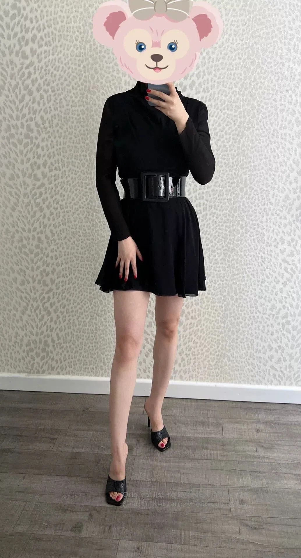 Saint Laurent Paris Saint Laurent Black High Neck Dress. Size M / US 6-8 / IT 42-44 - 3 Thumbnail