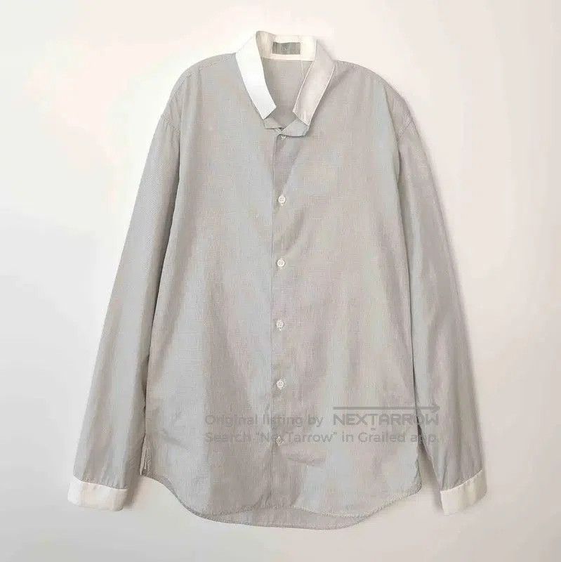 Dior Dior Gray Cotton Long Sleeve Shirt for Men . Size US S / EU 44-46 / 1 - 1 Thumbnail