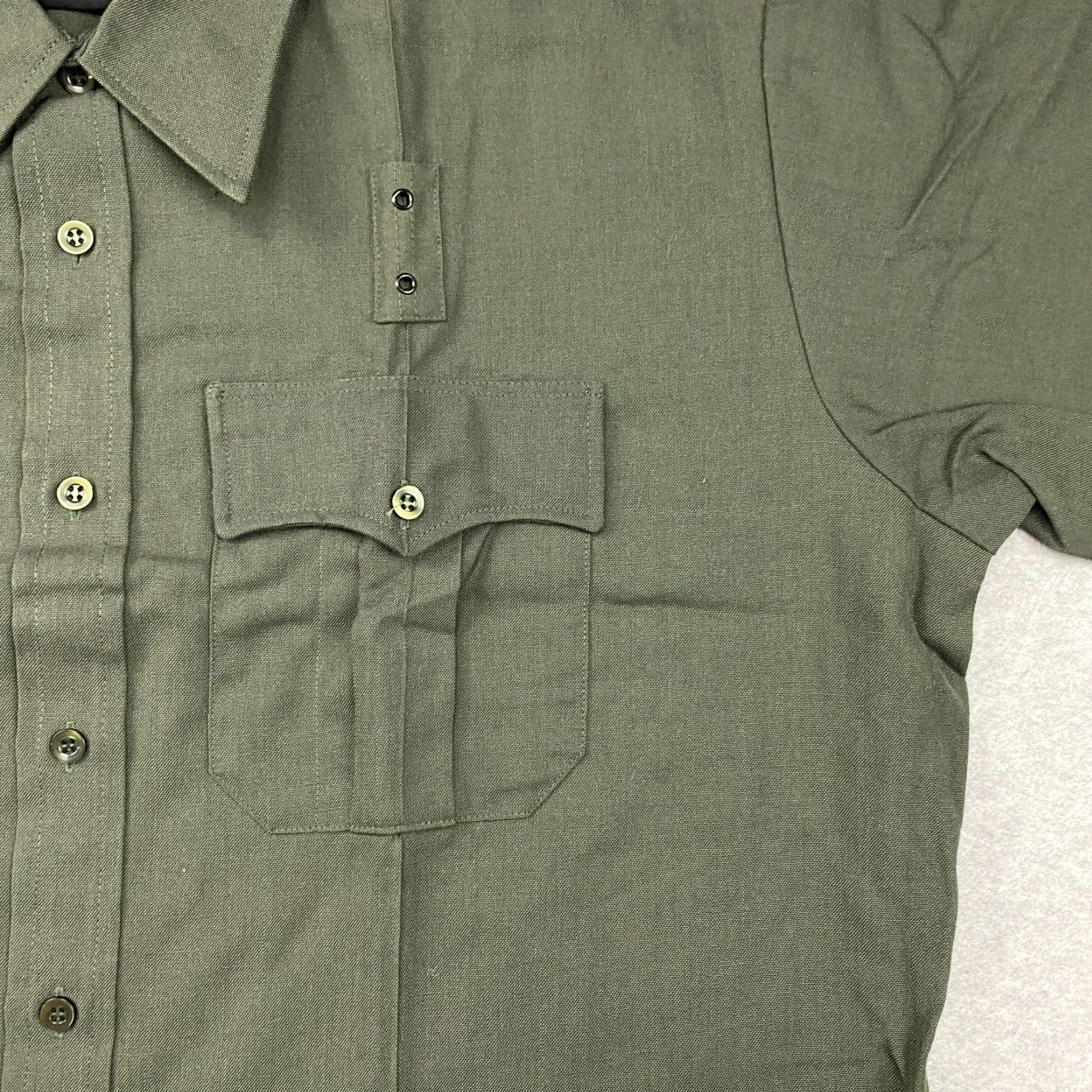 Vintage Flying Cross Shirt USBP Deluxe Uniform Adult 2XL Green USA Made NWT Mens Size US XXL / EU 58 / 5 - 3 Thumbnail