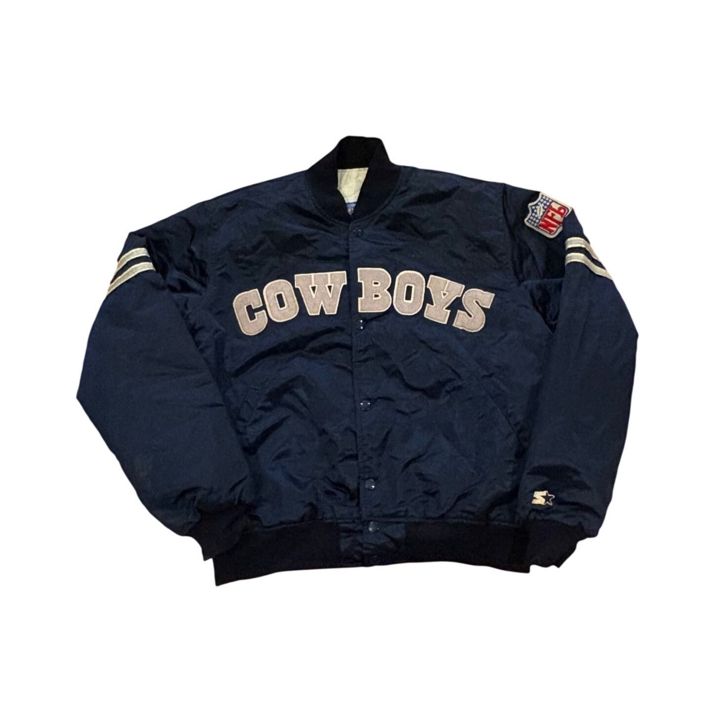 Starter Vintage 90's NFL Starter Dallas Cowboys Satin Jacket Men's S Size US L / EU 52-54 / 3 - 1 Thumbnail
