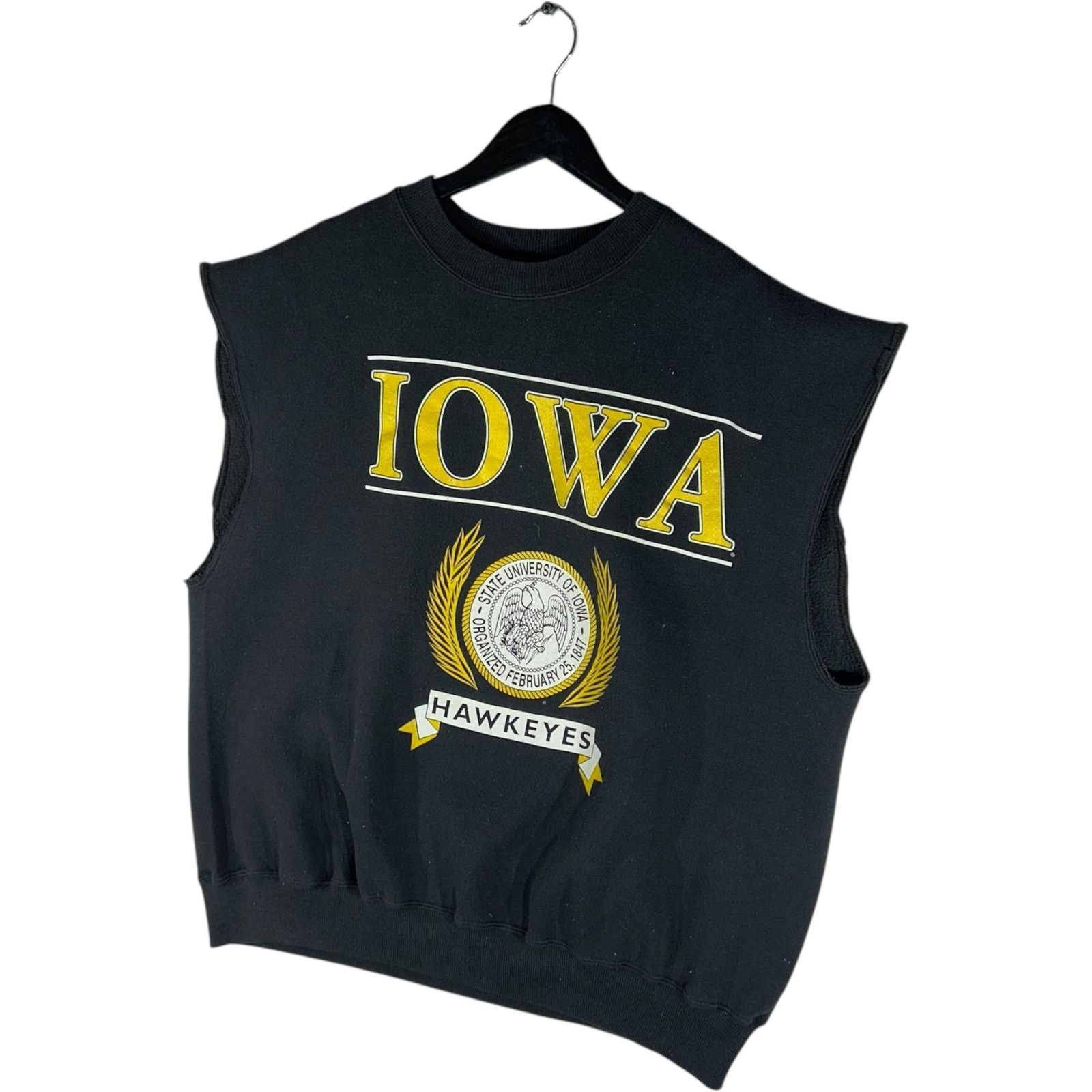 Vintage Vintage University Of Iowa Cut Off Crewneck Size US XXL / EU 58 / 5 - 3 Thumbnail