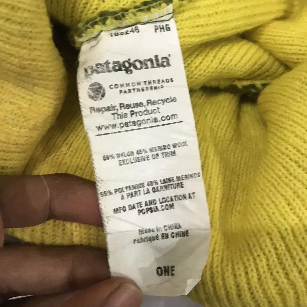 Patagonia × Vintage Patagonia Spellout Bobble Beanie Hat Size ONE SIZE - 8 Thumbnail