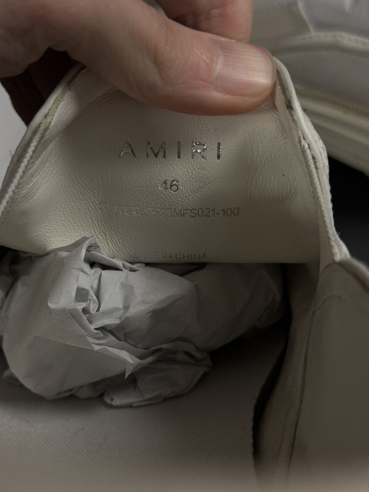 Amiri Bone Amiri Low Top Sneakers Size 46EU/13US W BOX Size US 13 / EU 46 - 12 Thumbnail