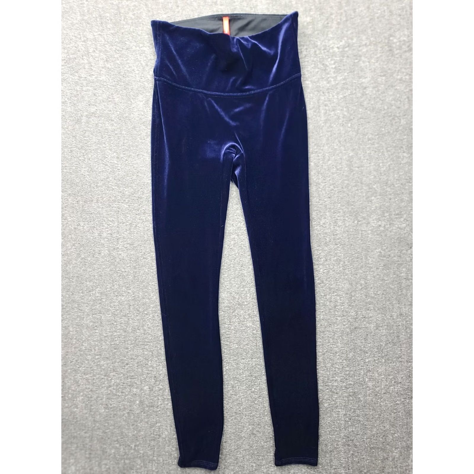 Spanx Spanx High Waisted Velvet Leggings Navy Blue Shaping Pants Women Medium M Size 32" / US 10 / IT 46 - 2 Thumbnail