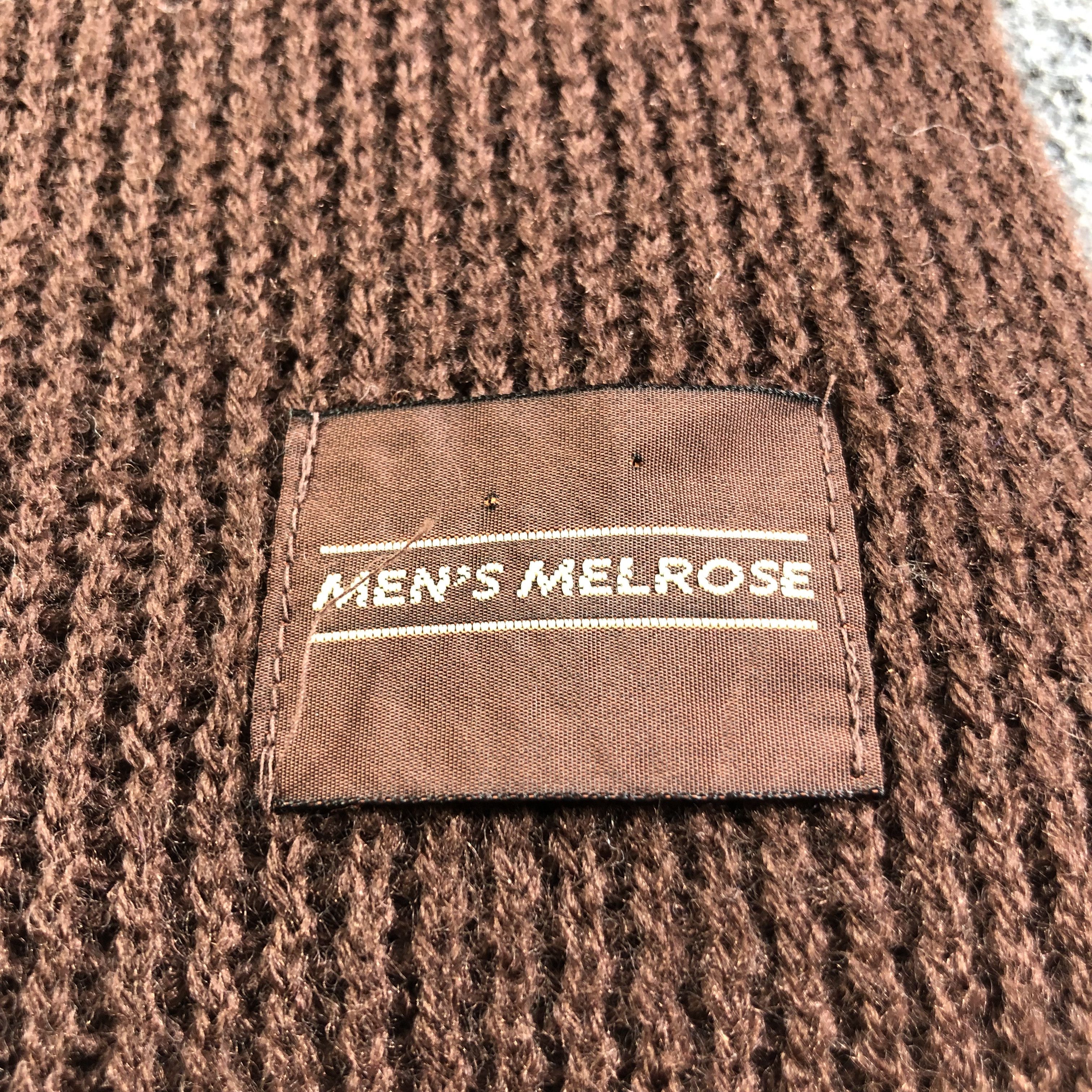 Melrose Men's Melrose Wool Scarf Muffler V1982 Size ONE SIZE - 4 Thumbnail