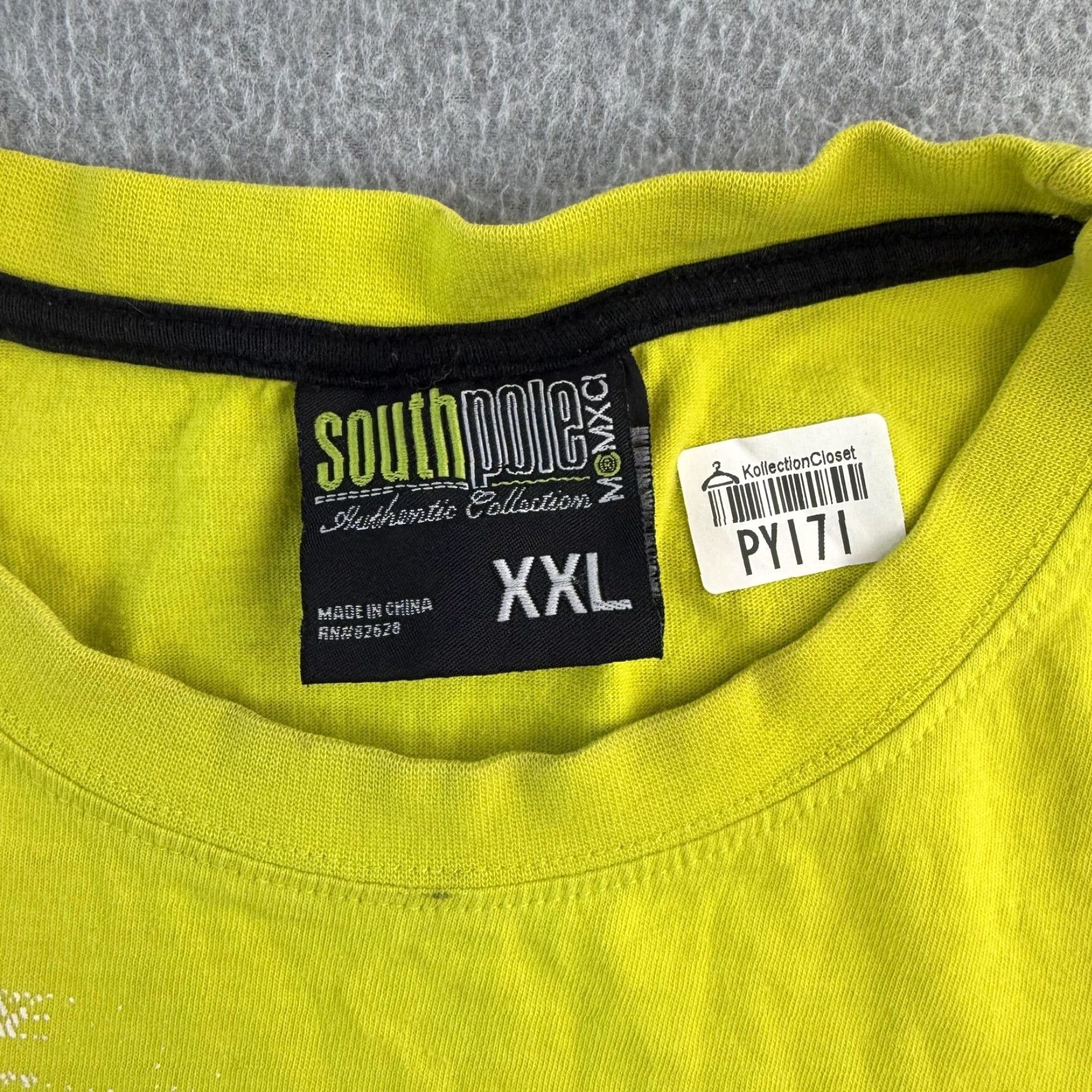 Southpole Southpole Shirt Mens 2XL Yellow Graphic Logo Short Sleeve Streetwear Tee Size US XXL / EU 58 / 5 - 3 Thumbnail