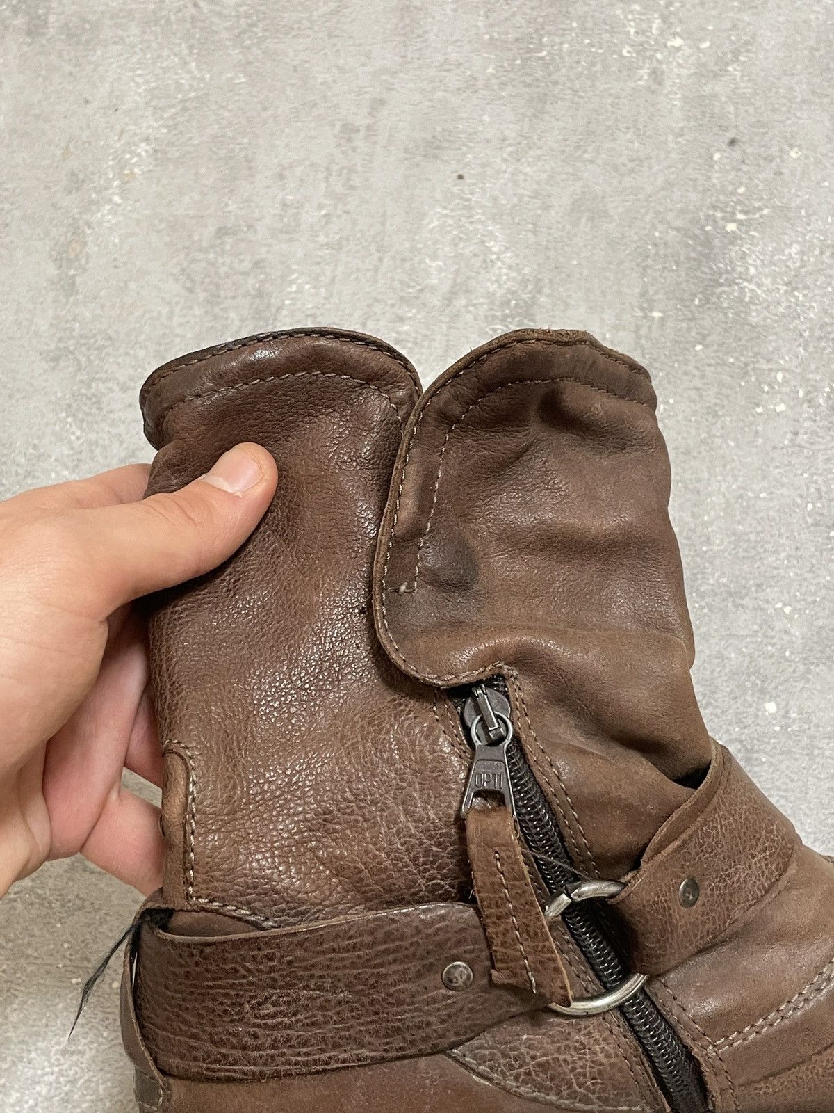 A.S.98 A.S.98 Vintage Revolution Ankle Zip Patchwork Leather Boots Size US 9 / IT 39 - 16 Thumbnail