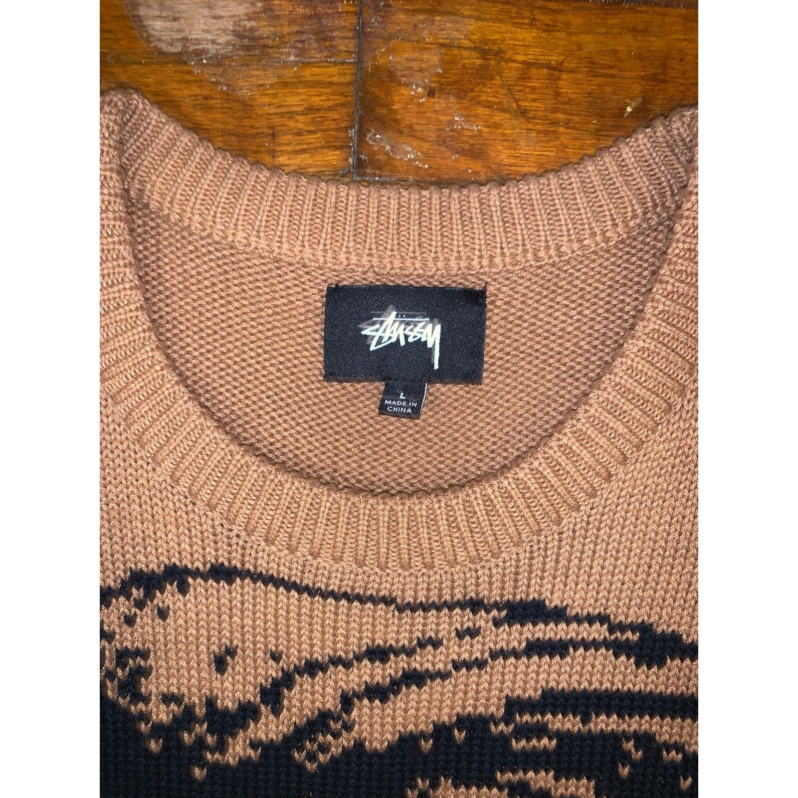 Stussy Stussy Venus Oversized Sweater Brown AOP Large Size US L / EU 52-54 / 3 - 4 Thumbnail
