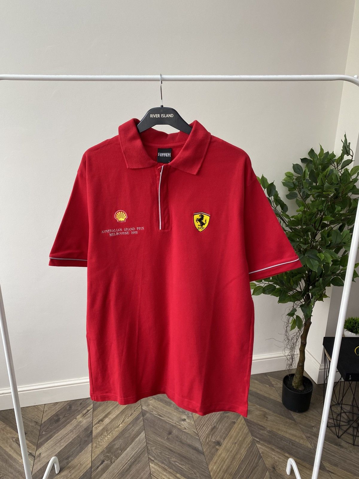 Ferrari × Vintage Vintage Ferrari 2002 Australian Melbourne 1/4 zip polo Size US L / EU 52-54 / 3 - 3 Thumbnail