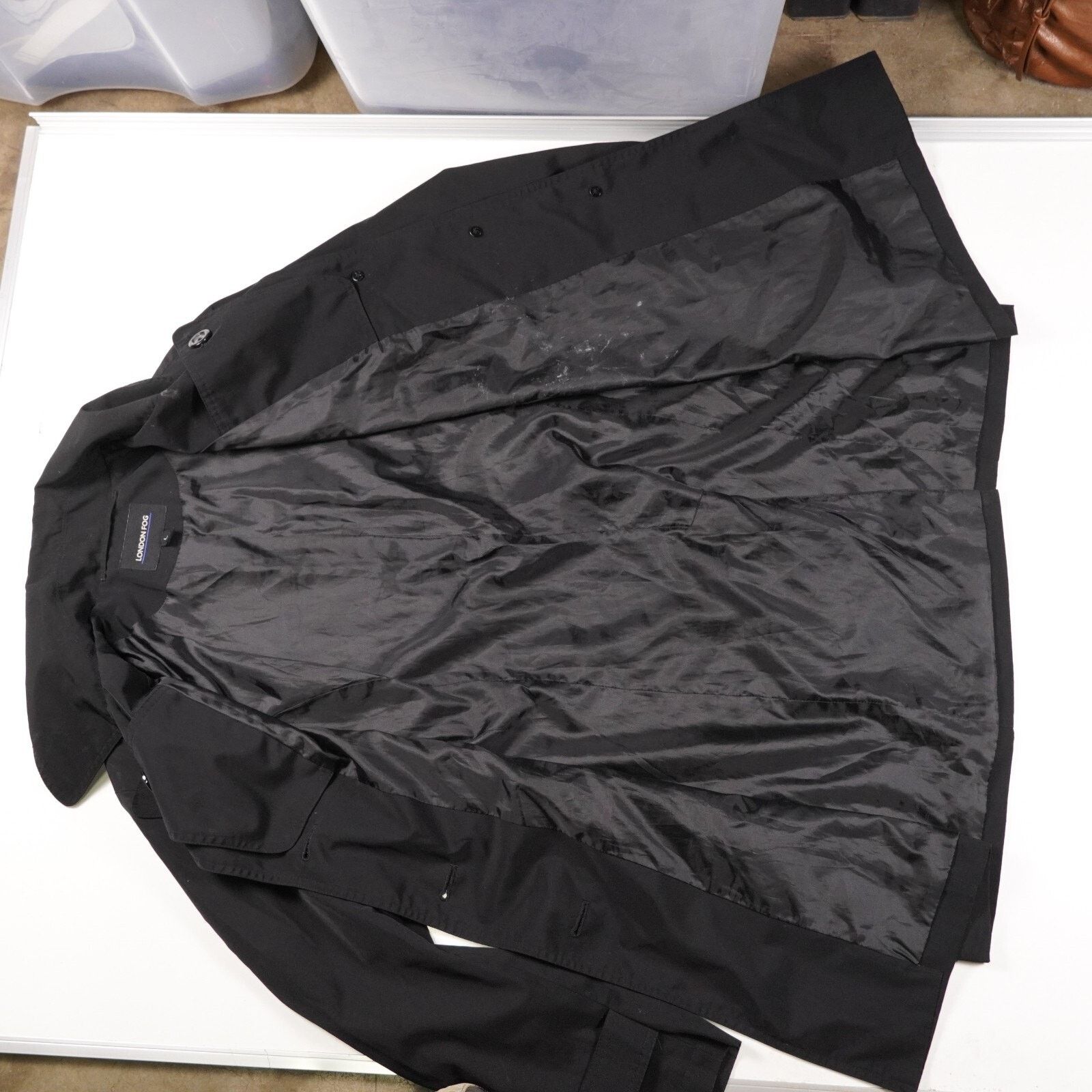 London Fog London Fog Button Up Trench Coat Light Winter Jacket L Size US L / EU 52-54 / 3 - 4 Thumbnail